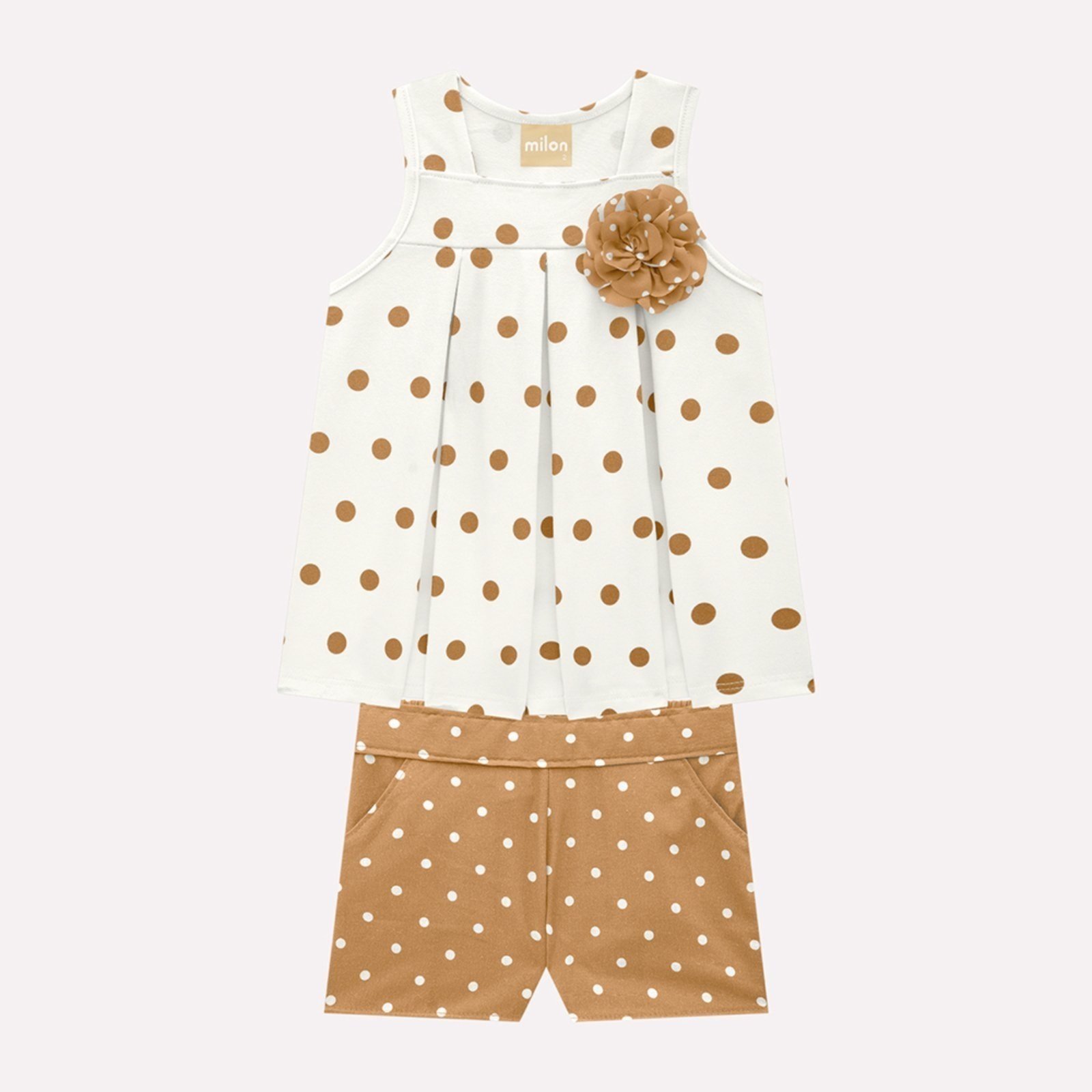 Infantil – Conjunto Menina Póas Milon
