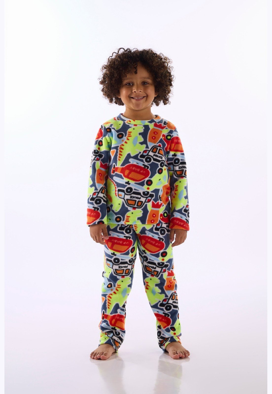 Pijama Soft Thermo Estampado Up Baby Branco