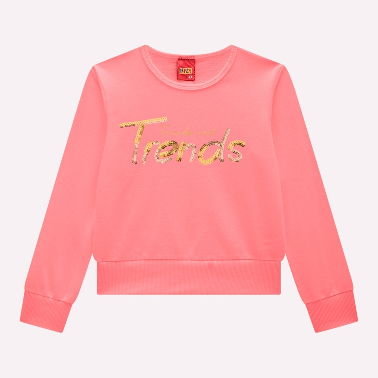 Infantil - Blusa Cropped Menina Lettering Kyly