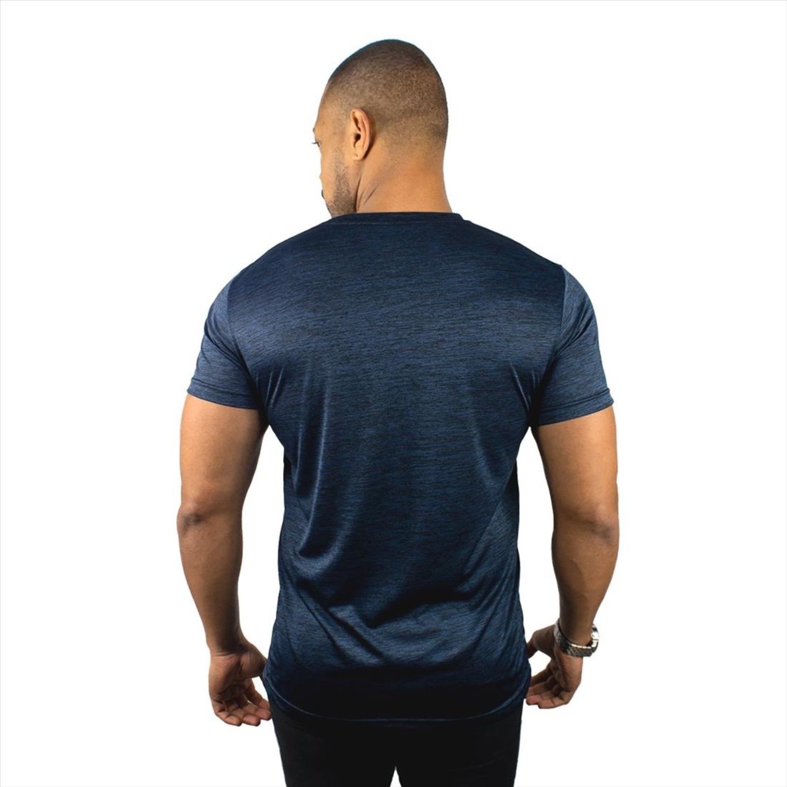 Vista 3 Camiseta Color Sports Masculina Dry Mescla Treino verde COLOR SPORTS verde