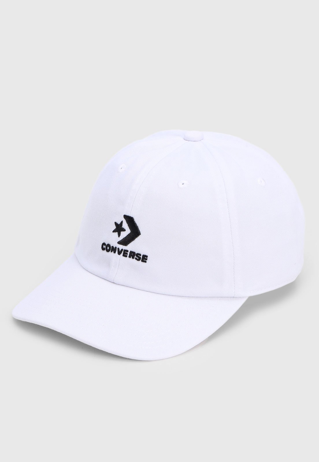 Vista 3 Boné Unissex Converse Lock Up Baseball Aba Curva Converse branco