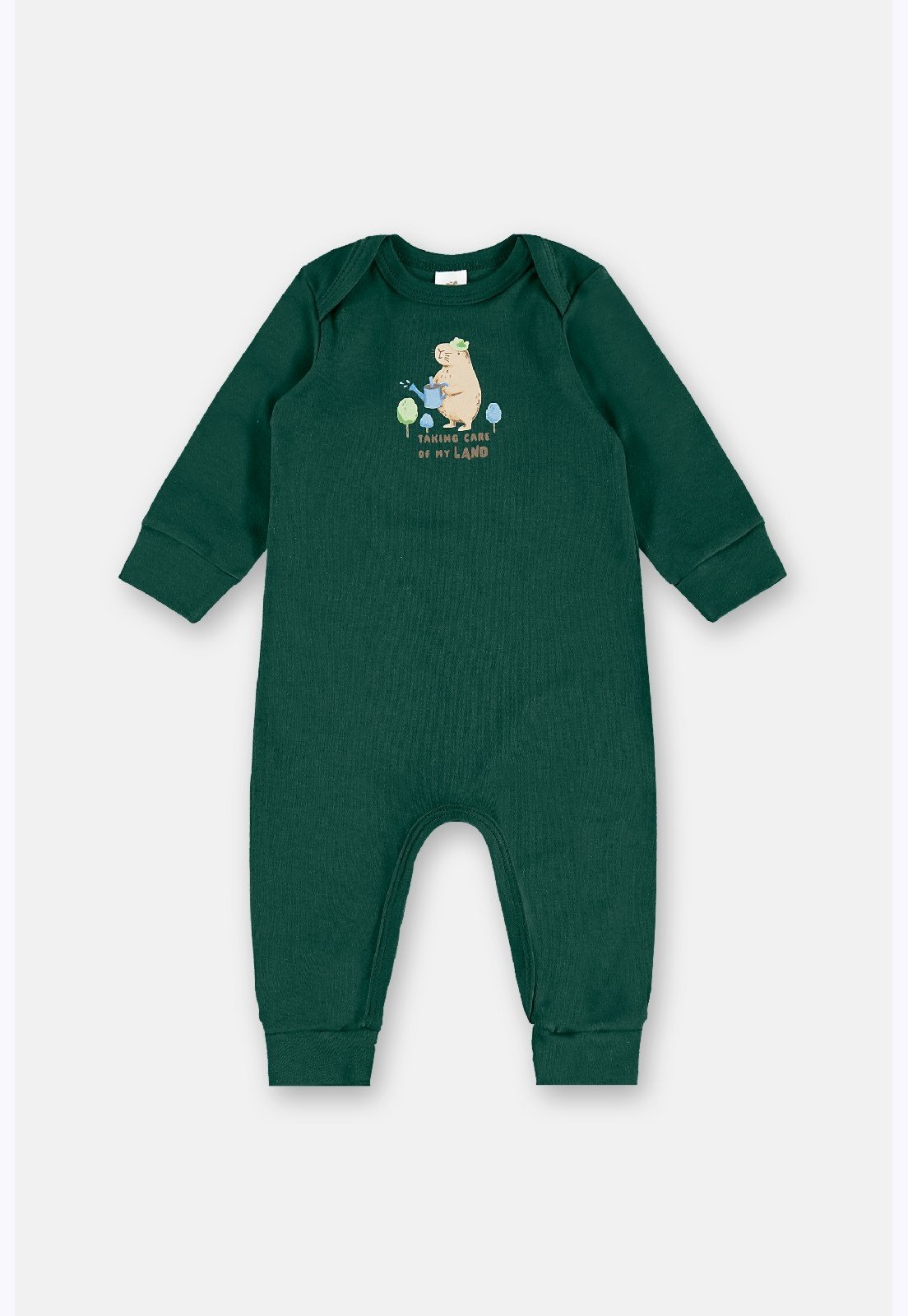 Infantil - Macacão Manga Longa Menino Up Baby Verde