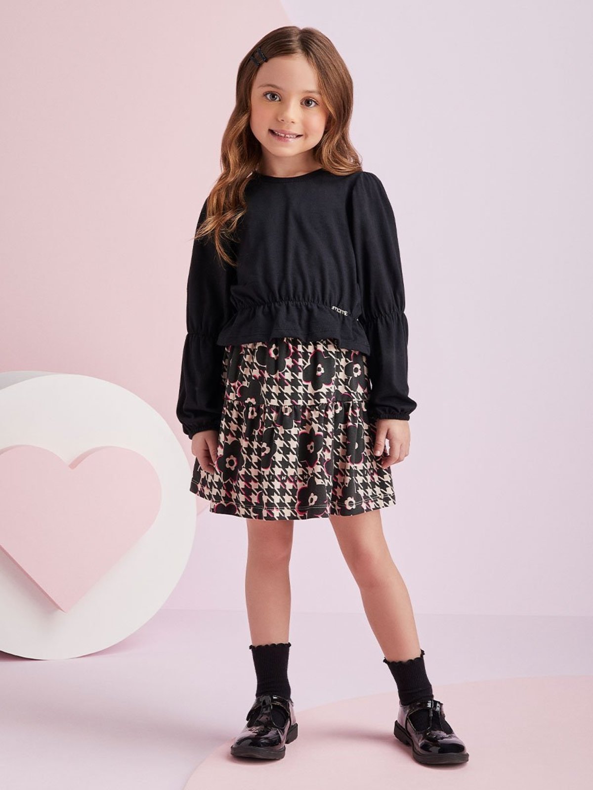 Infantil - Conjunto com Estampa Floral