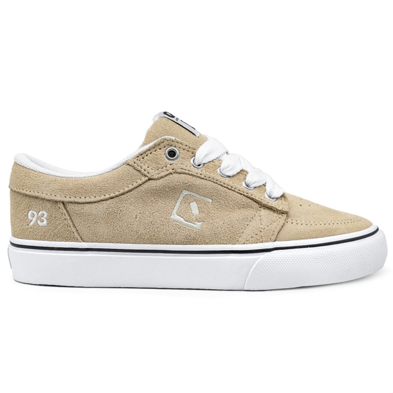 Tênis Qix Skate 93 Ninety Three Unissex Bege Branco