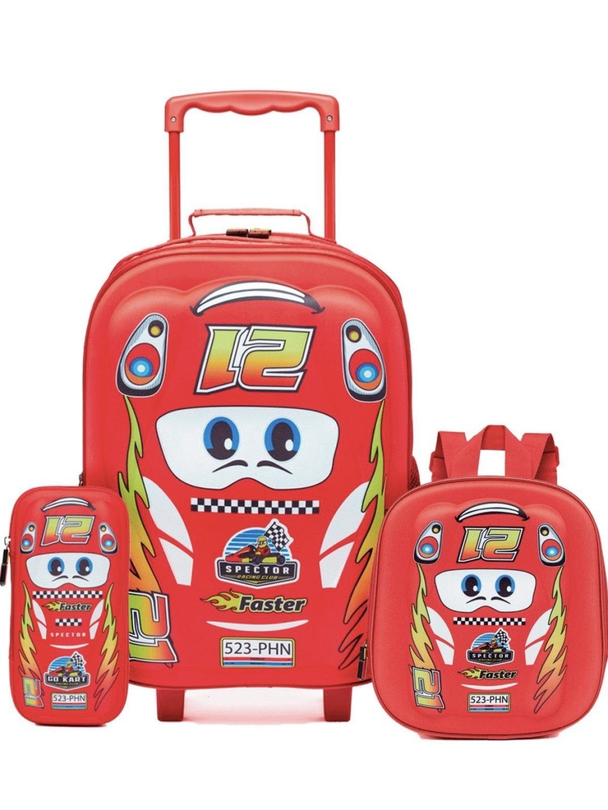 Infantil – Kit Mochila Estojo Lancheira Escolar Menino Espaçosa