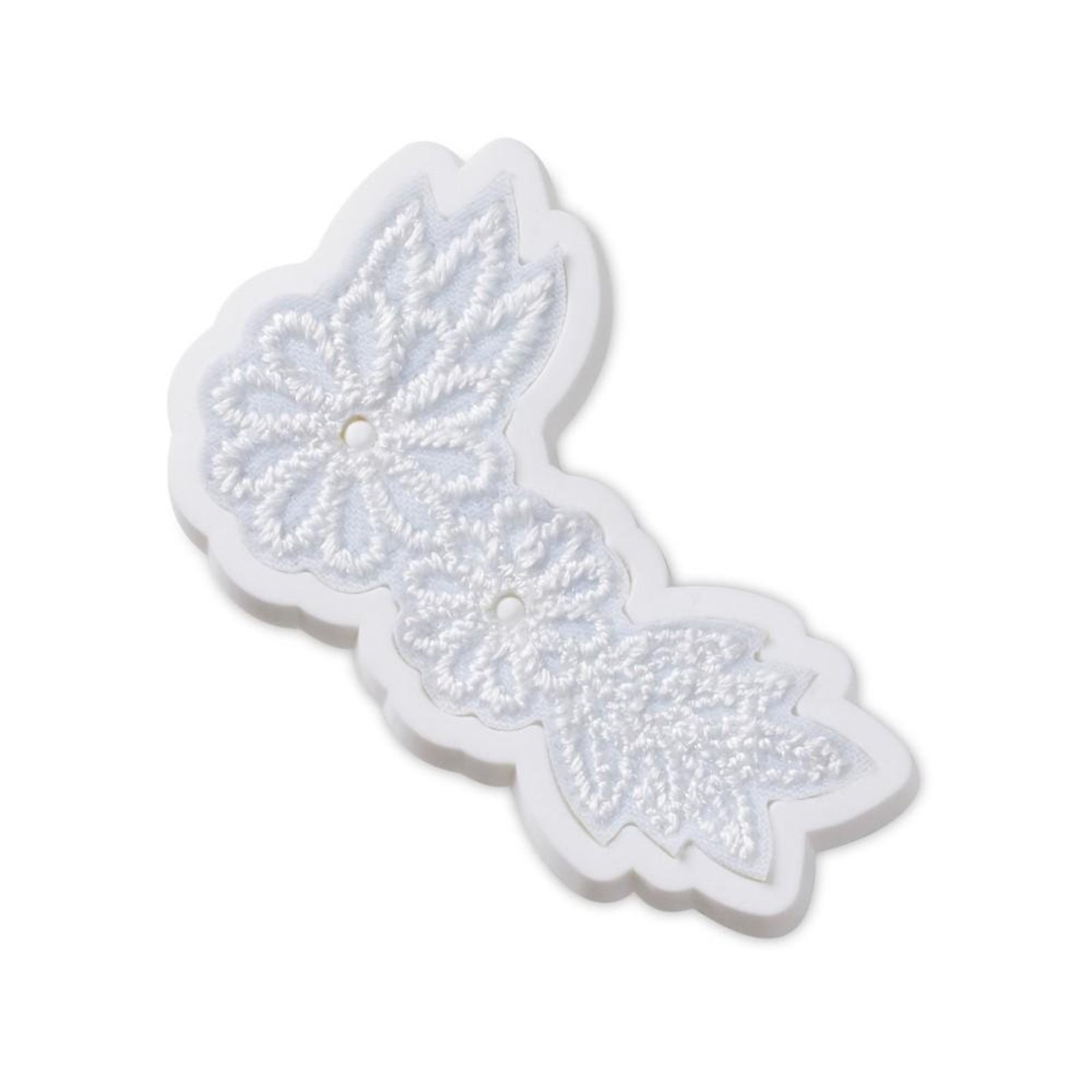 Infantil - Jibbitz™ Elegante Floral Branco Único Branco
