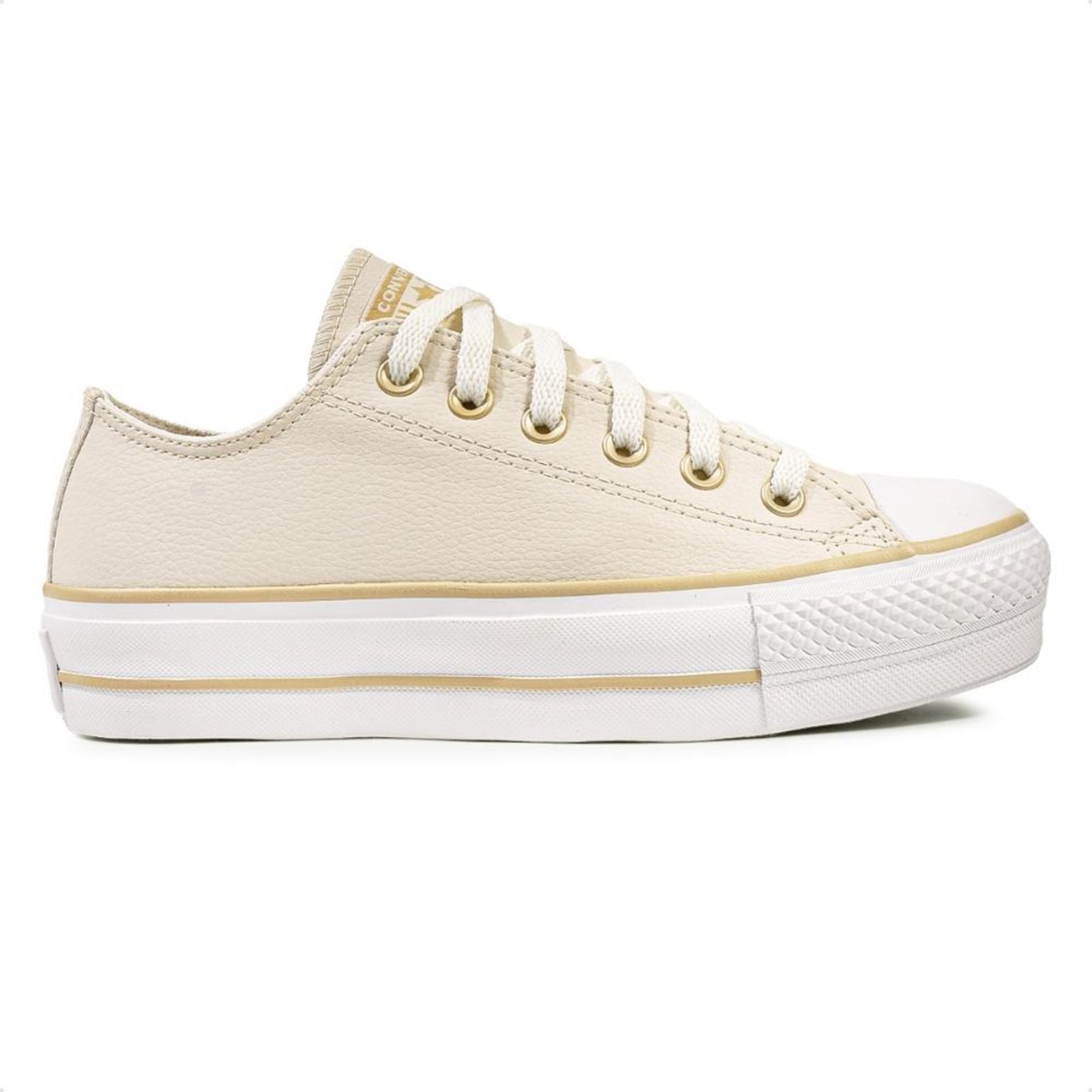Tênis Converse Chuck Taylor All Star Lift Feminino Bege