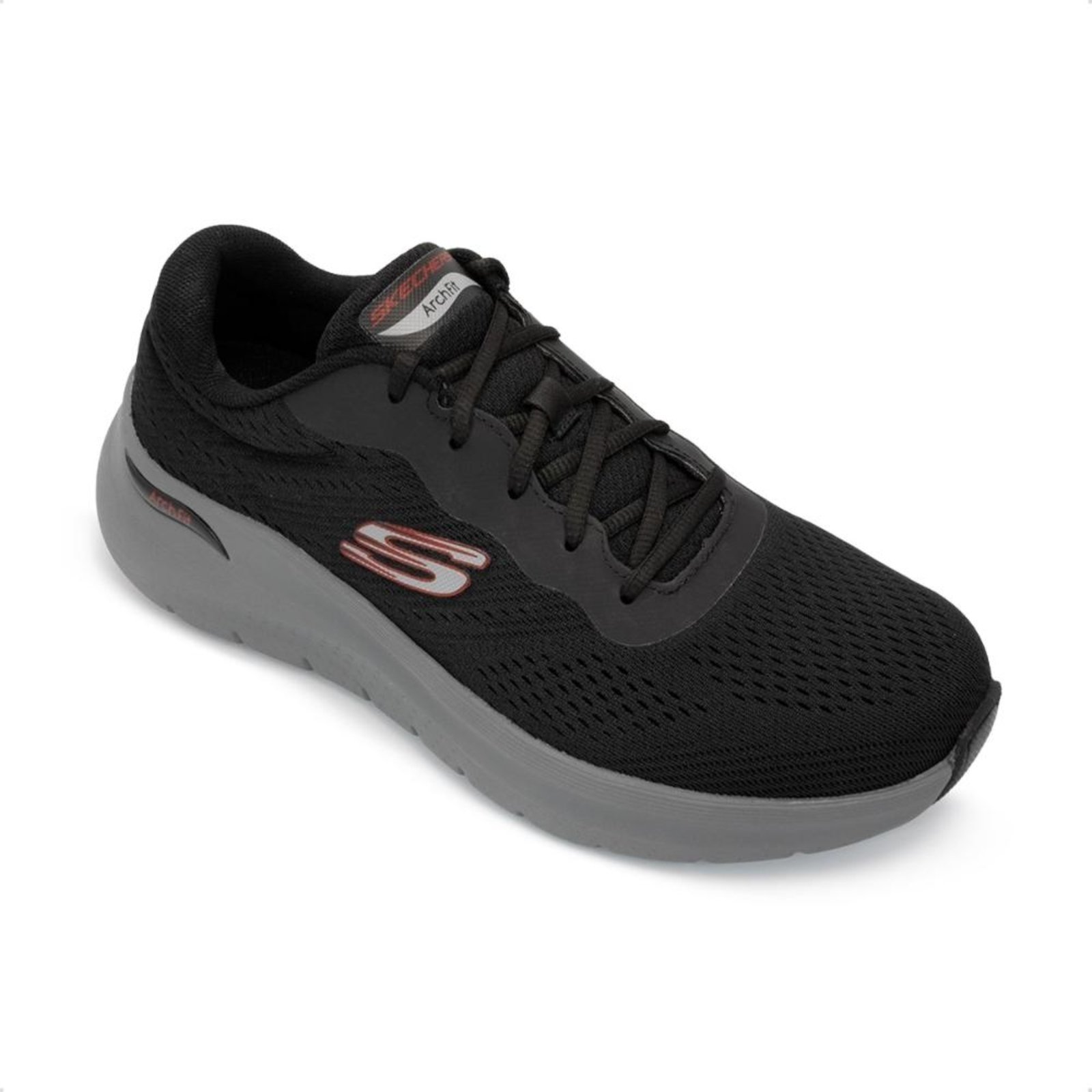 Vista 3 Tênis Skechers Masculino Arch Fit 2.0 preto Skechers preto