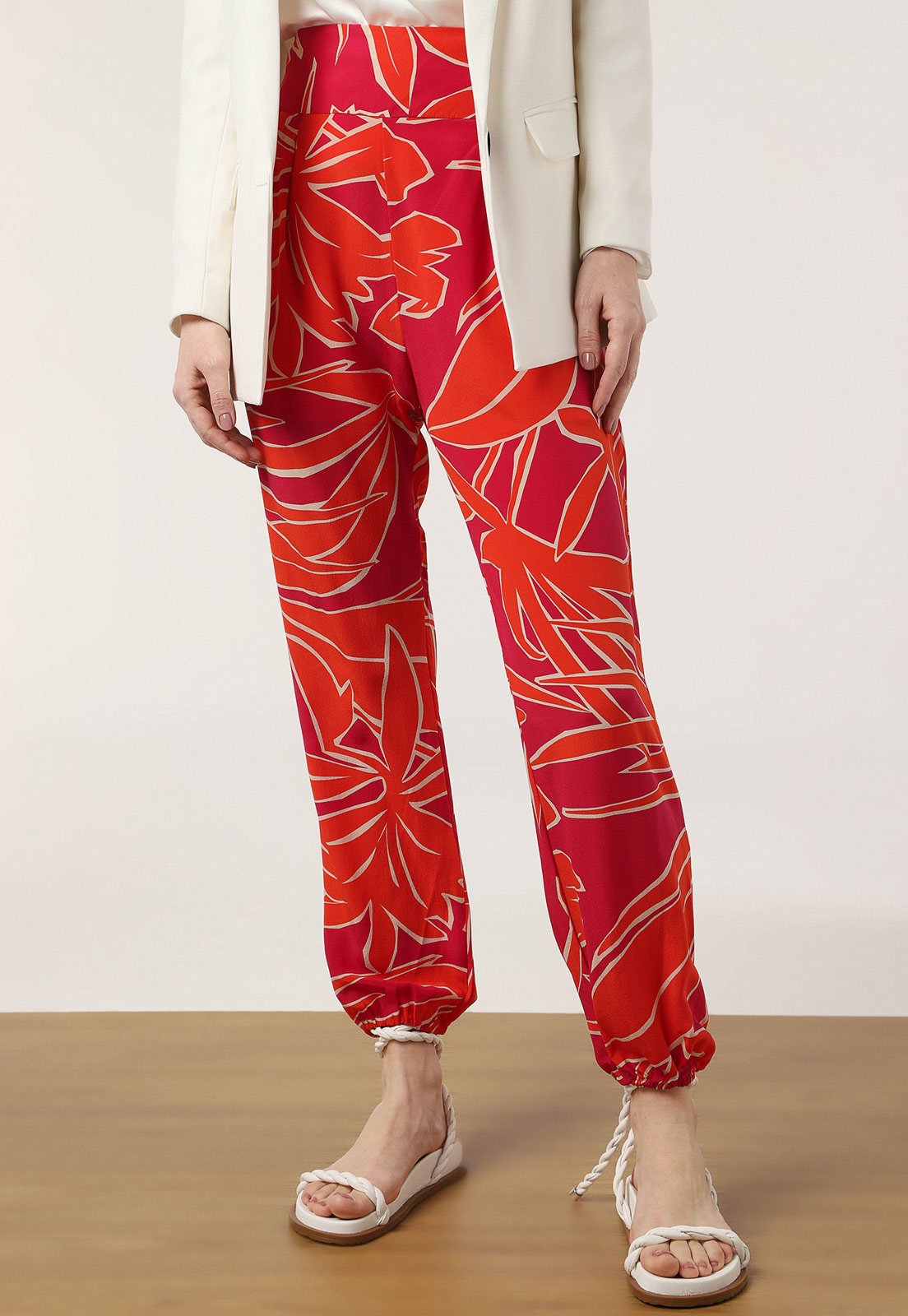 Calça LE LIS Jogger Folhagem Pink