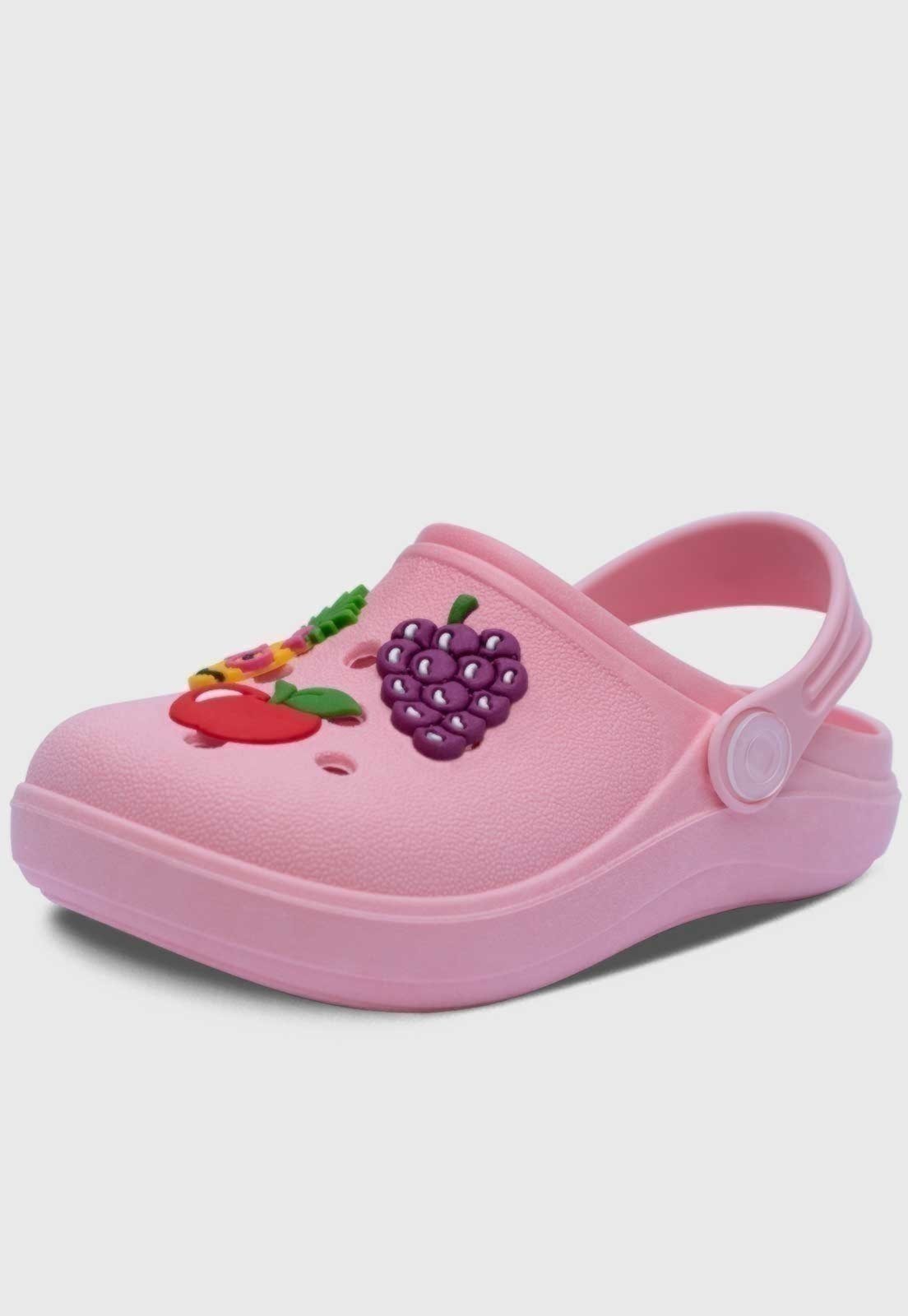 Infantil – Babuche Popidi Menina Frutinhas Rosa