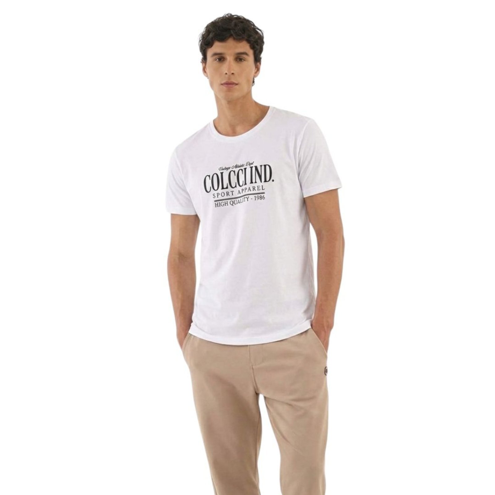 Camiseta Slim Estampa Newport Colcci Off Shell