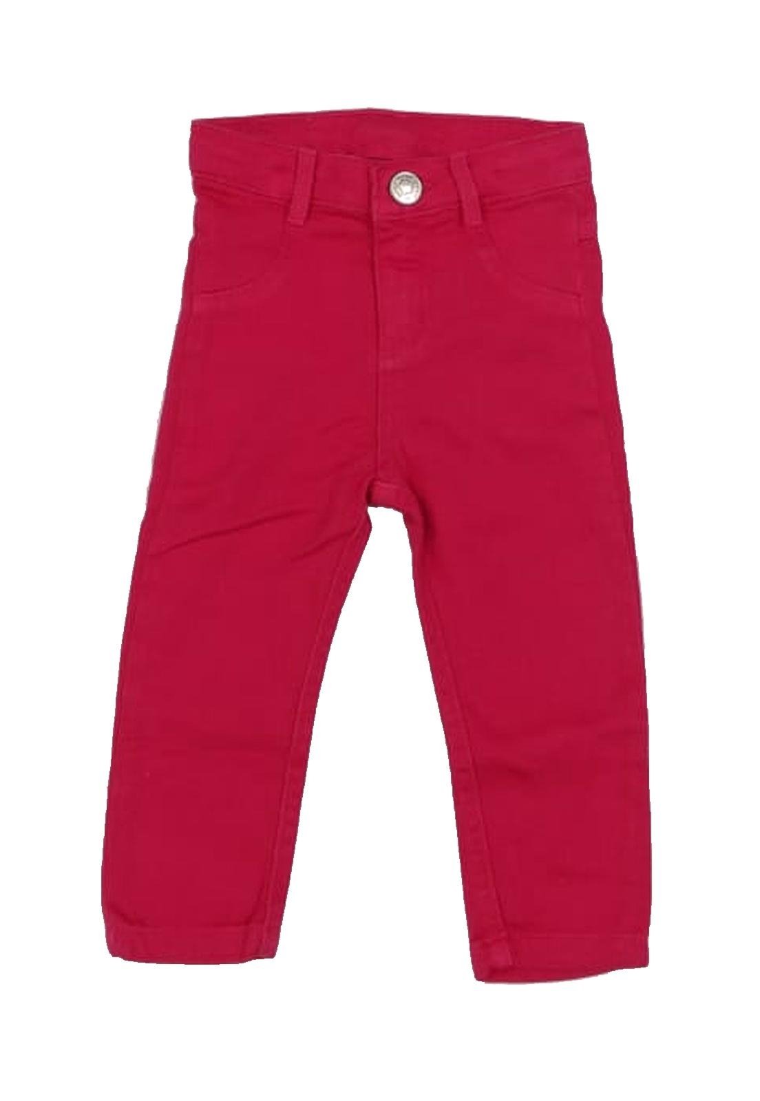 Infantil - Calça Sarja Cereja Momi - Cereja - 2 Unico