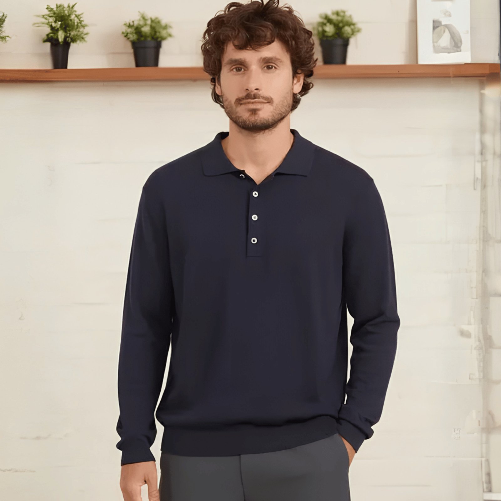 Suéter Masculino Com Gola Tricot Texturizado Colcci