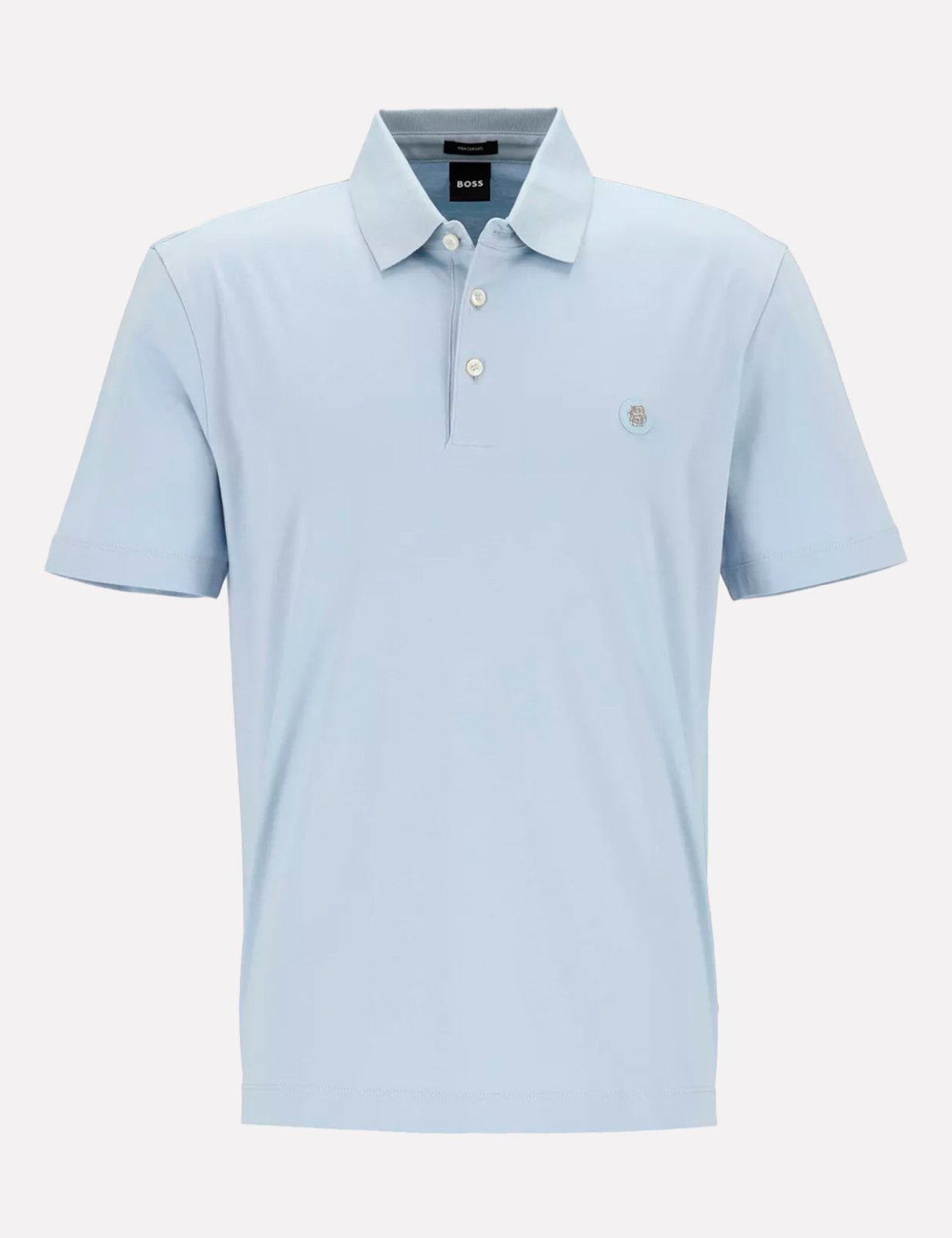 Polo Hugo Boss Masculina Regular C-Parris 01 Azul Claro