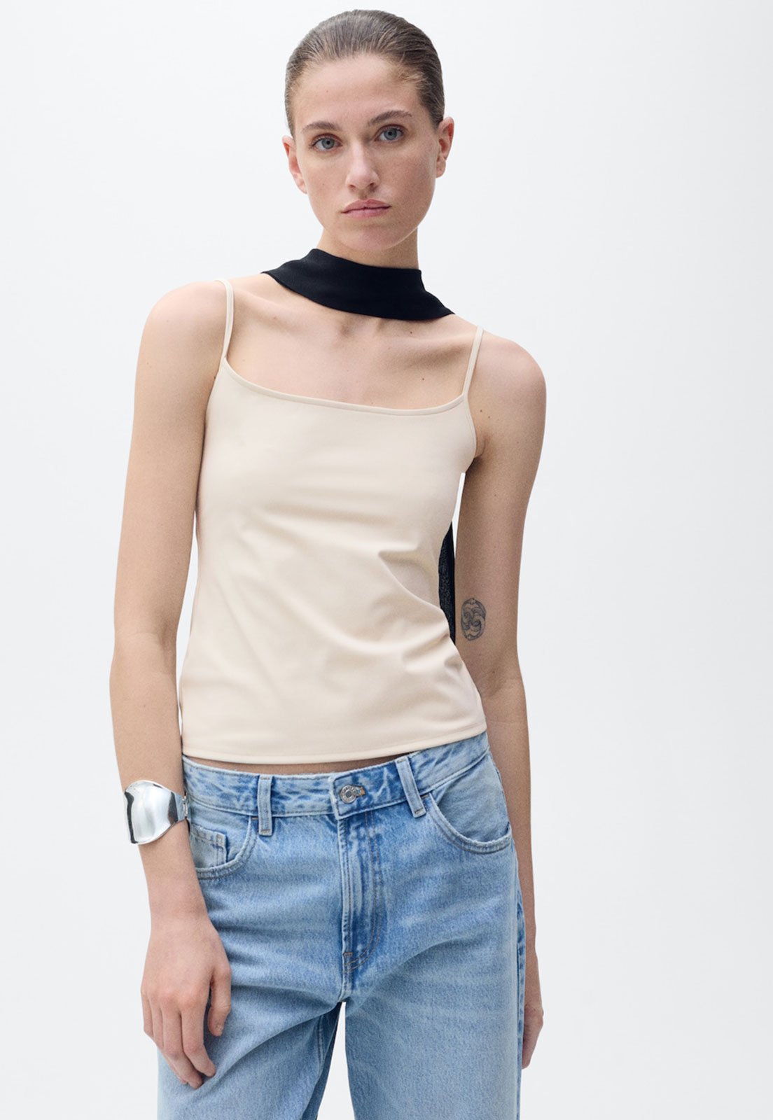 Regata Mango Ajustada Bacara Off-White