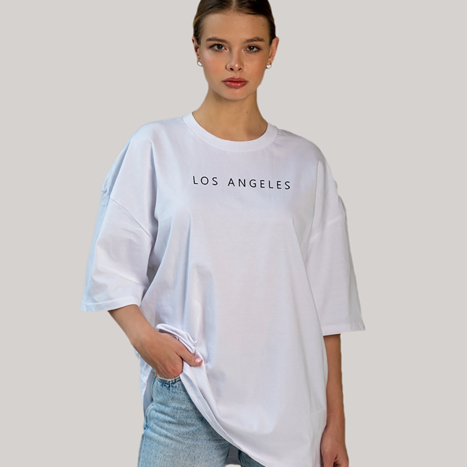 Camiseta Ousy Los Angeles Oversized Unissex Brannco