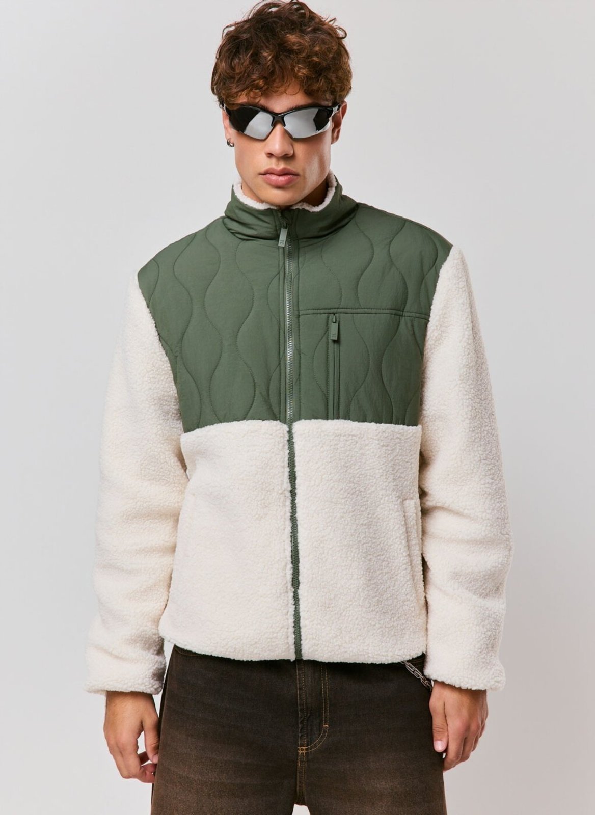 Jaqueta Bicolor Fleece