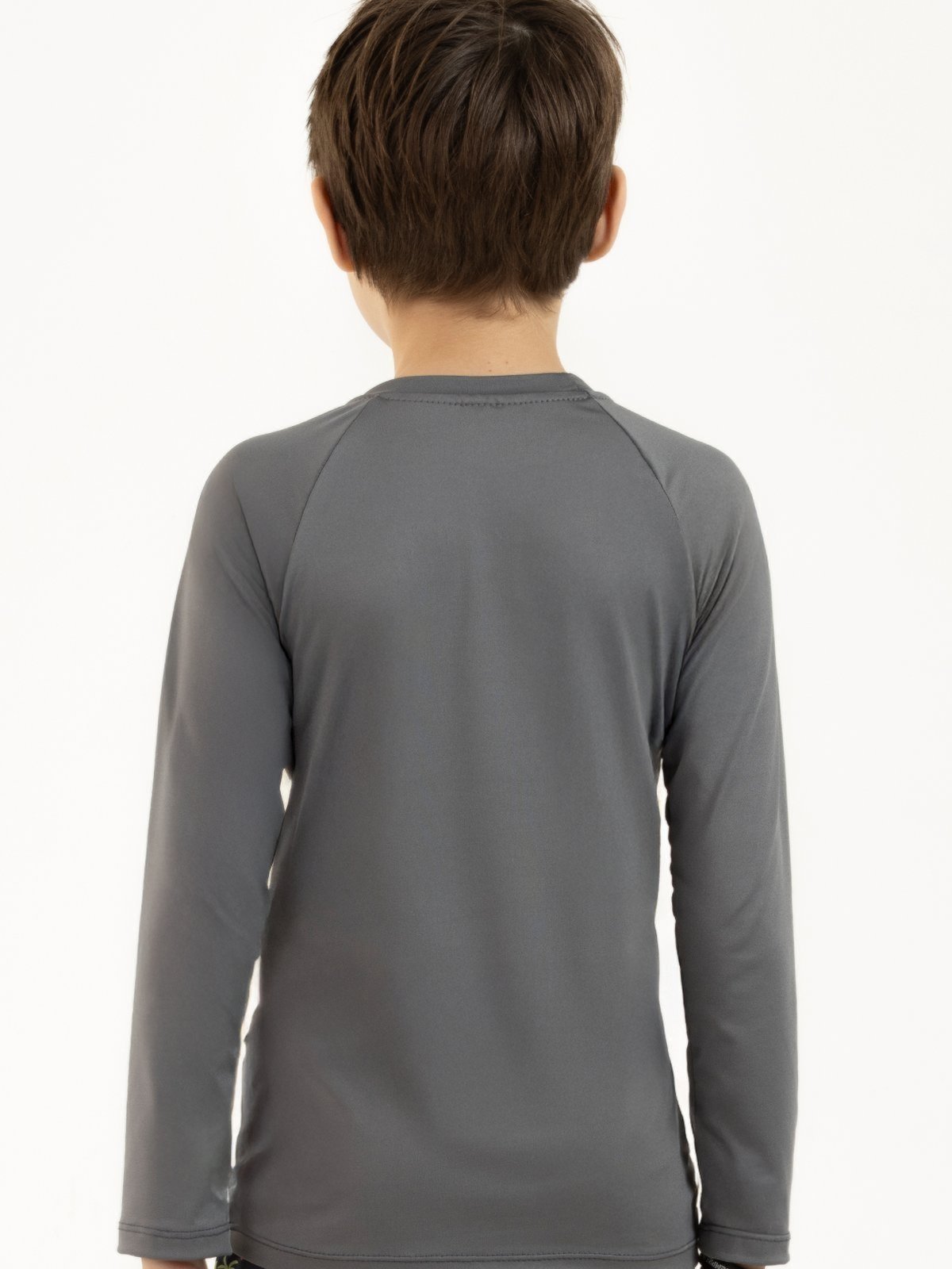 Vista 3 Camisa de Praia Unissex com Proteção UV 50+ - Clube do Surf Magicamente Kids cinza Magicamente Kids cinza