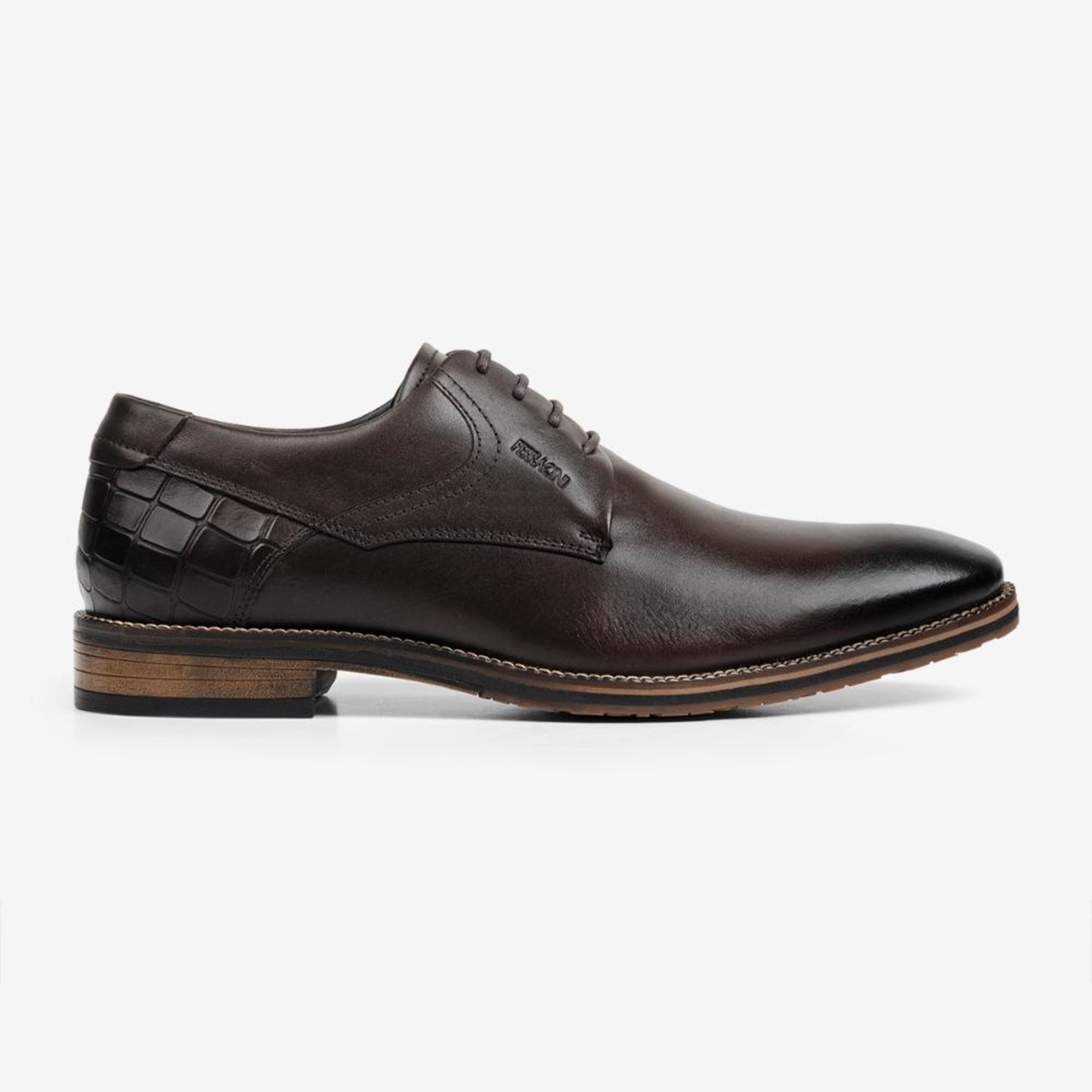 Sapato Masculino Social Couro Legítimo Ferracini Bentley Marrom 3941-660I