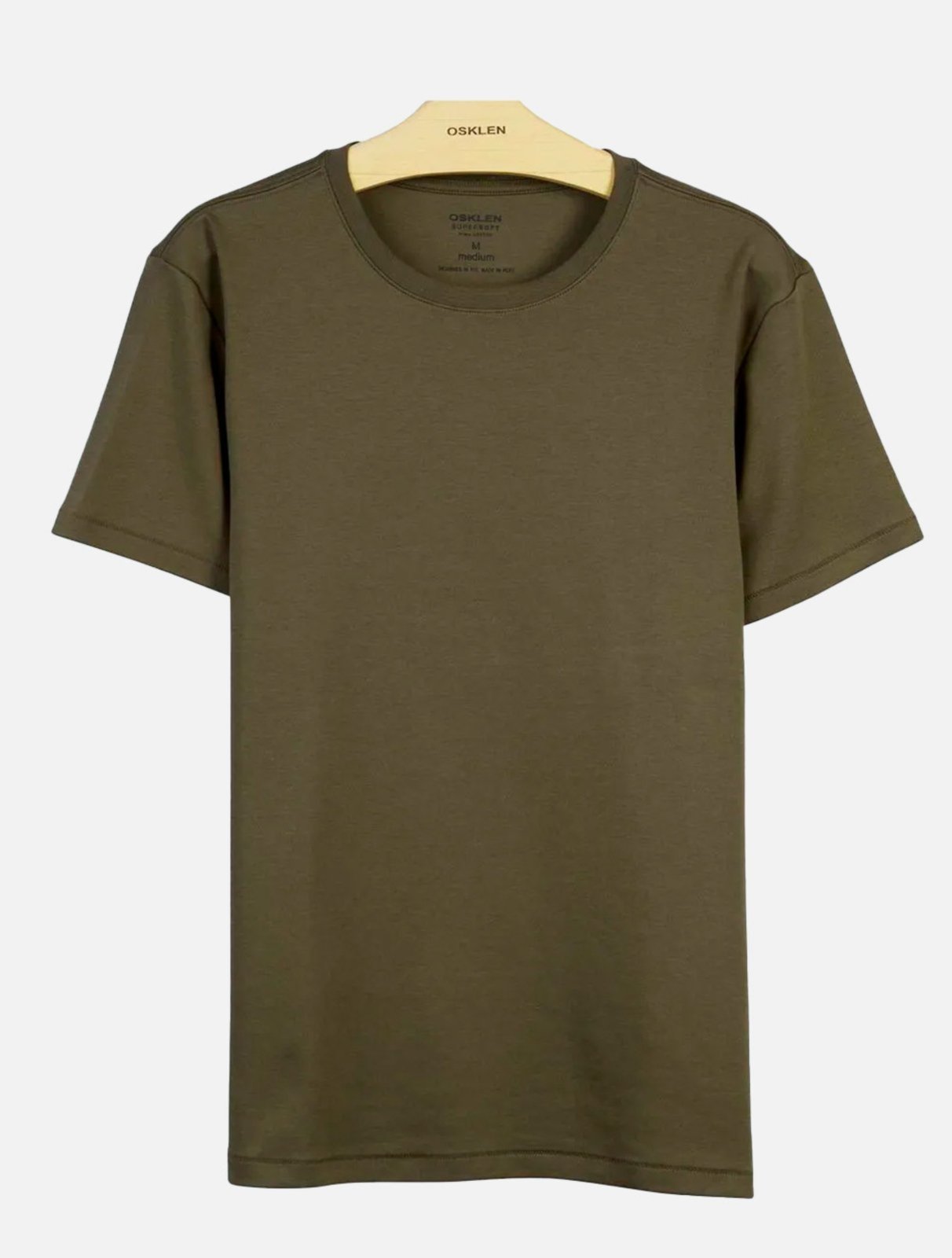 Camiseta Osklen Supersoft Comfort Regular Marrom Cedro