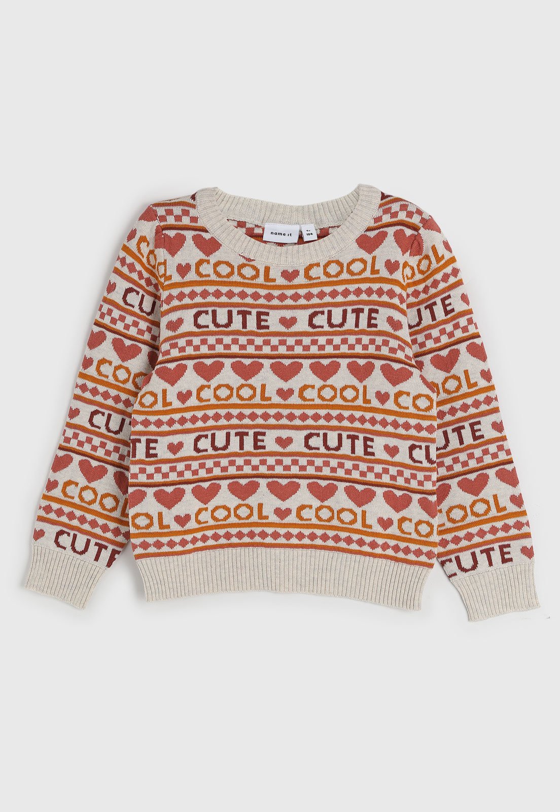 Infantil – Suéter Name It Tricot Bege