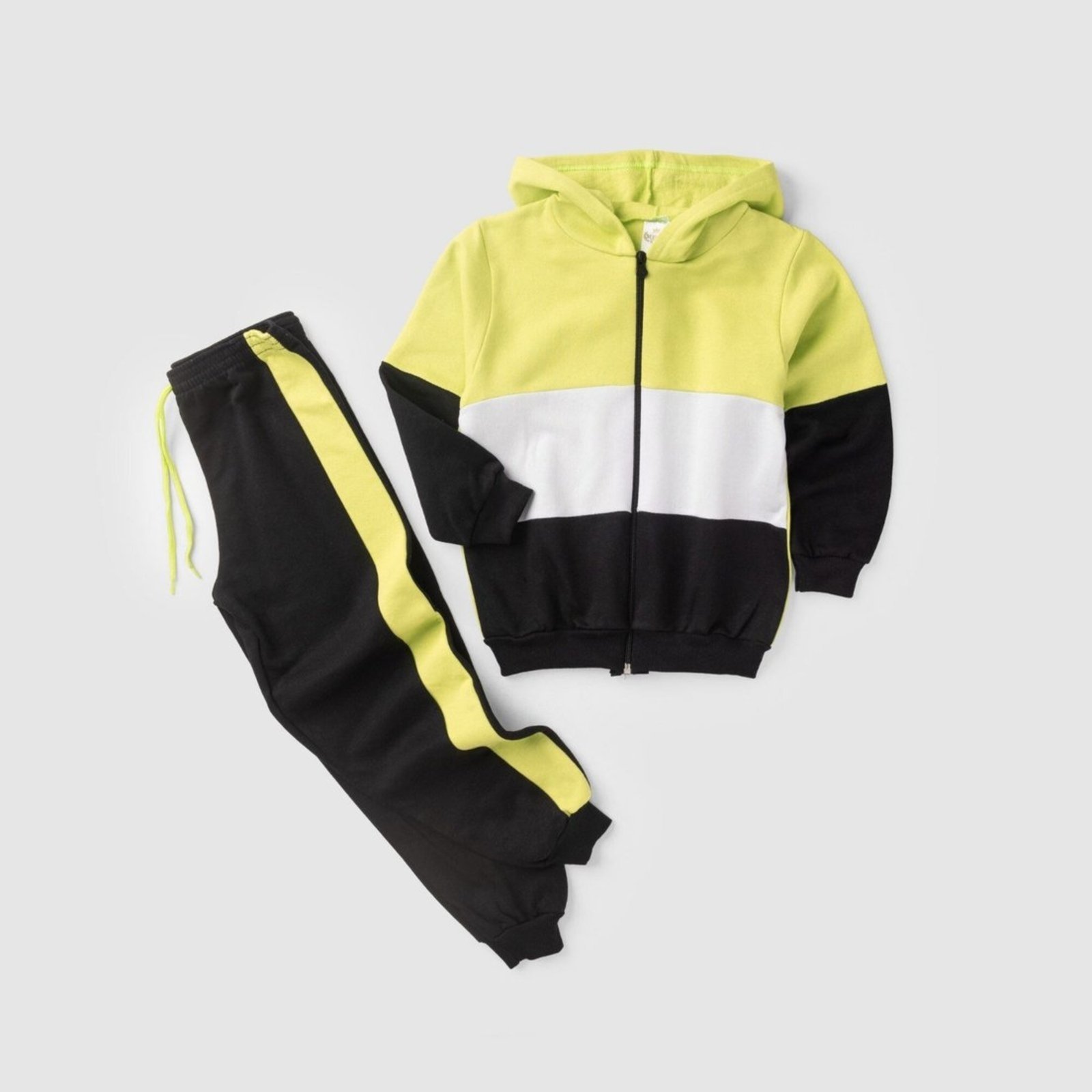 Vista 3 Infantil - Conjunto Moletom Peluciado Masculino Três Cores - Verde Mega Kids unico verde Mega Kids unico verde