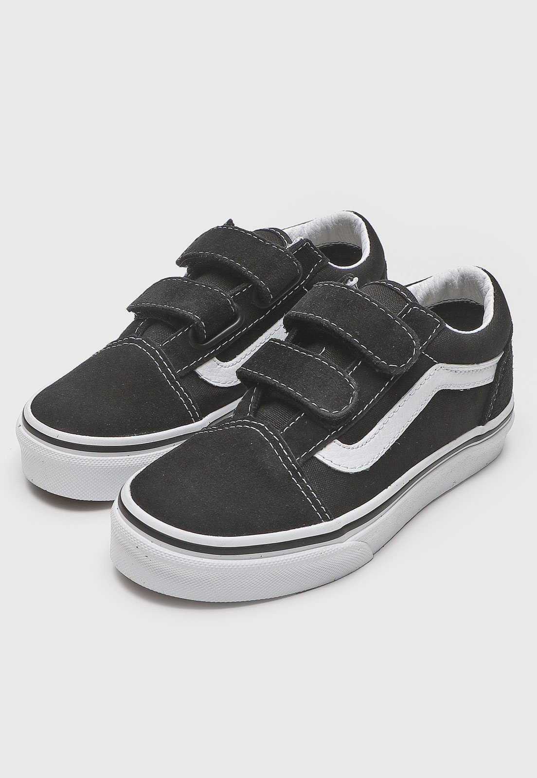 Infantil - Tênis Vans Old Skool V Preto e Branco
