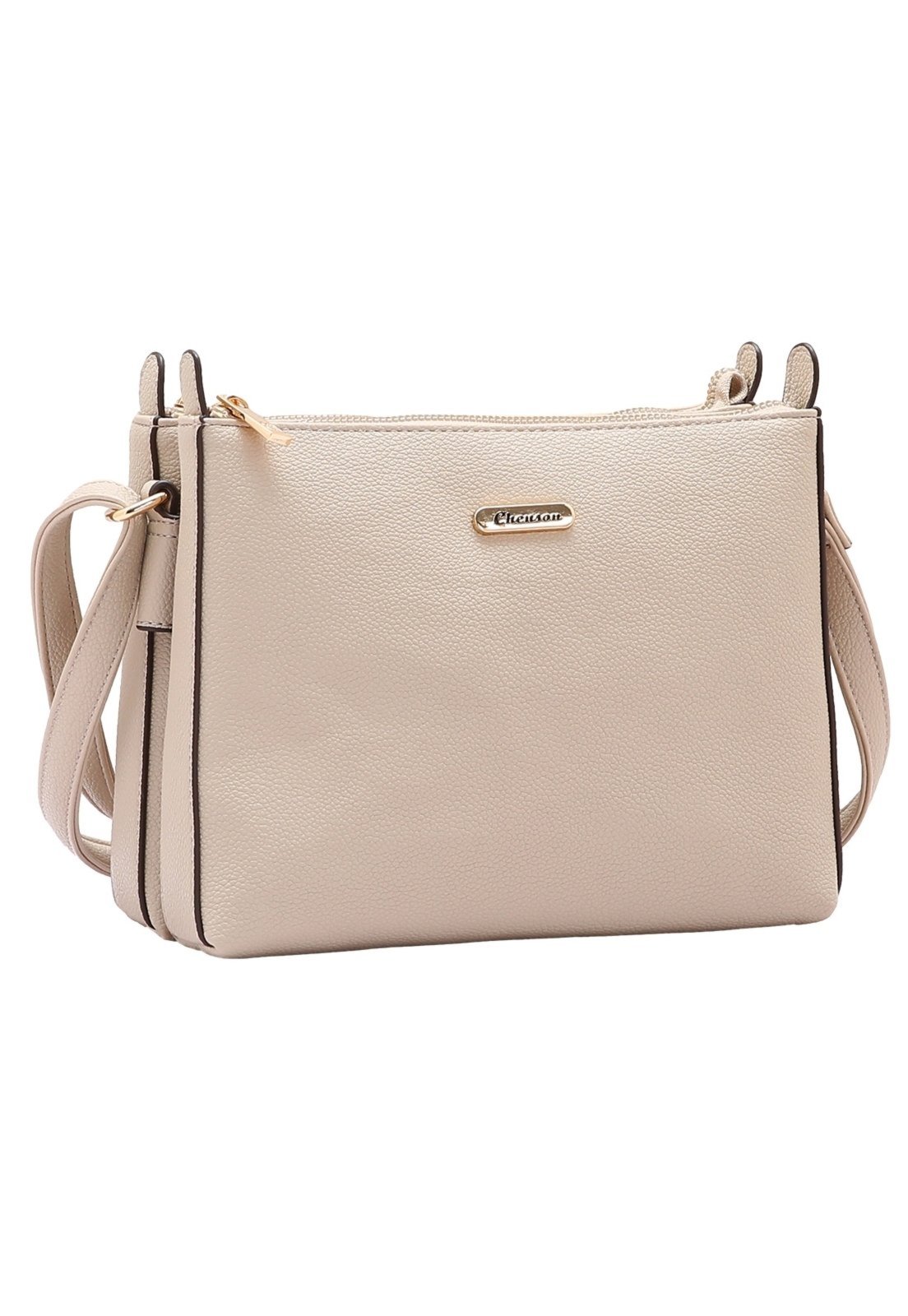 Bolsa Feminina Chenson Original Transversal 3484924 Bege