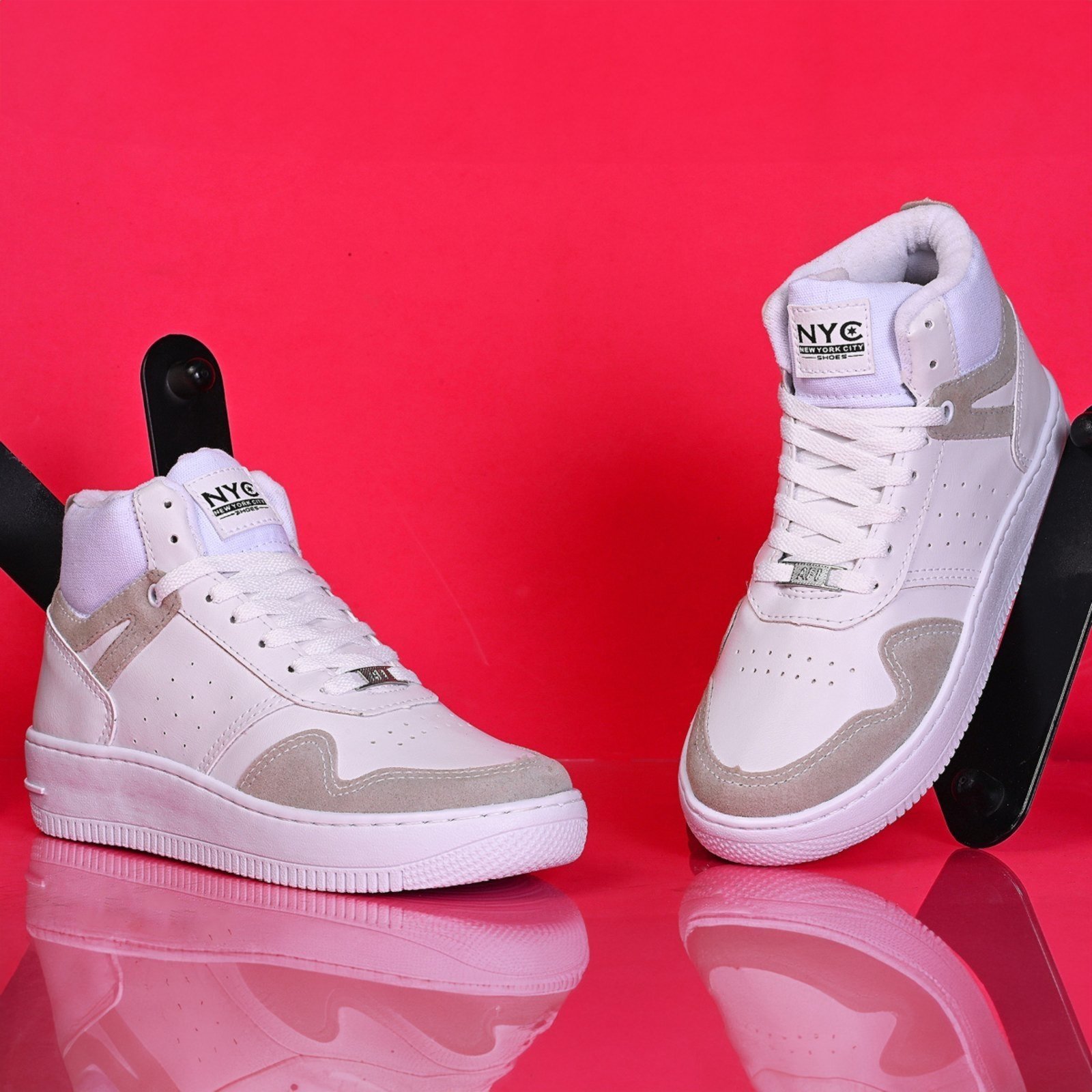 Vista 2 Tenis Bota Feminino Masculino Nyc Shoes Casual Adulto Nc85 NYC NEW YORK CITY SHOES branco NYC NEW YORK CITY SHOES branco