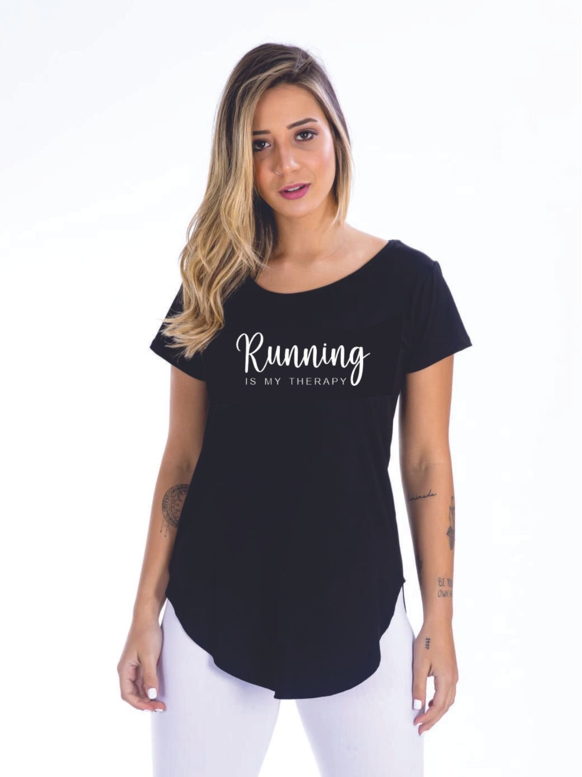 Blusa Feminina Preto Milena Running