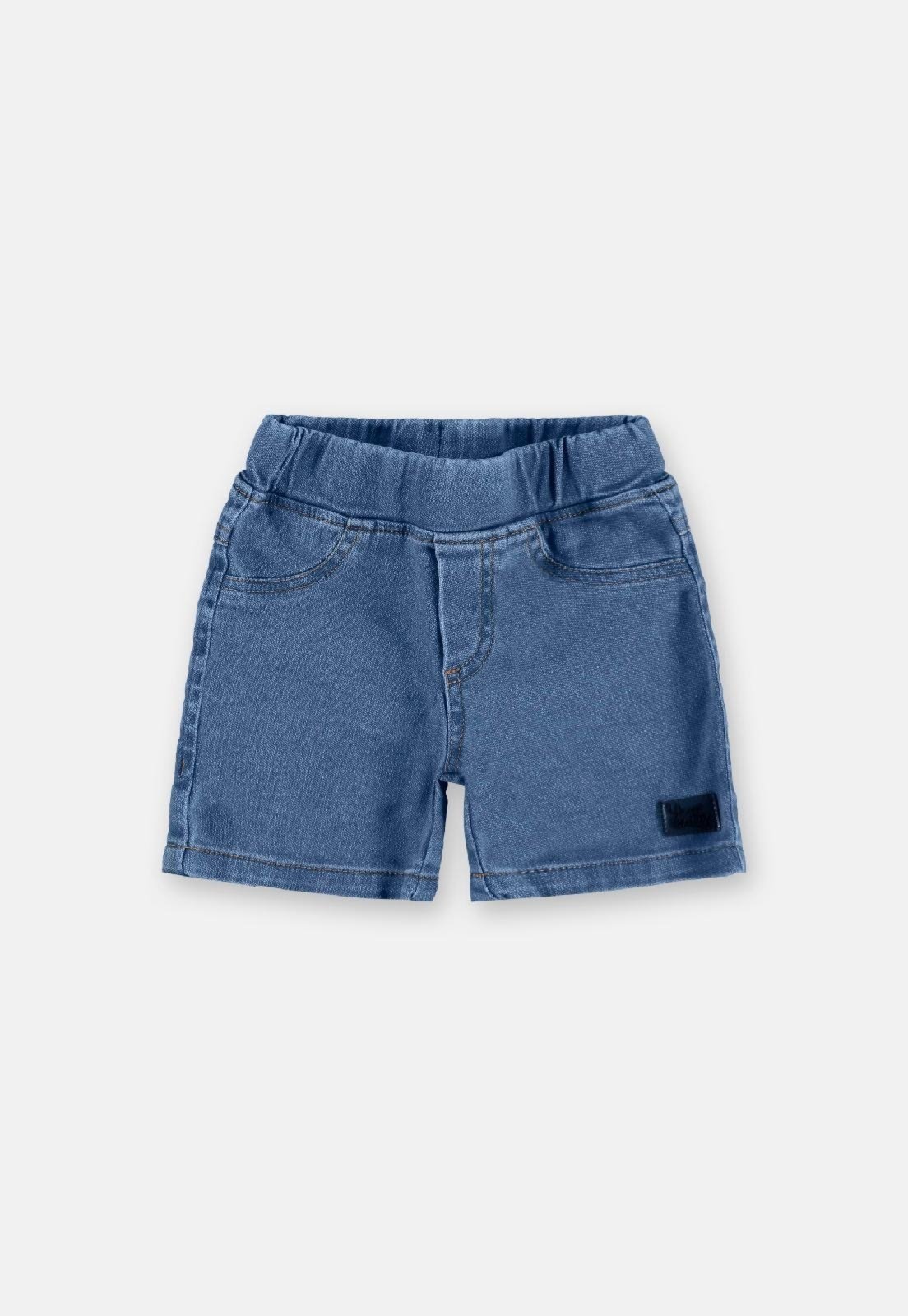 Vista 2 Infantil - Bermuda Jeans Elastano Up Baby azul Up Baby azul