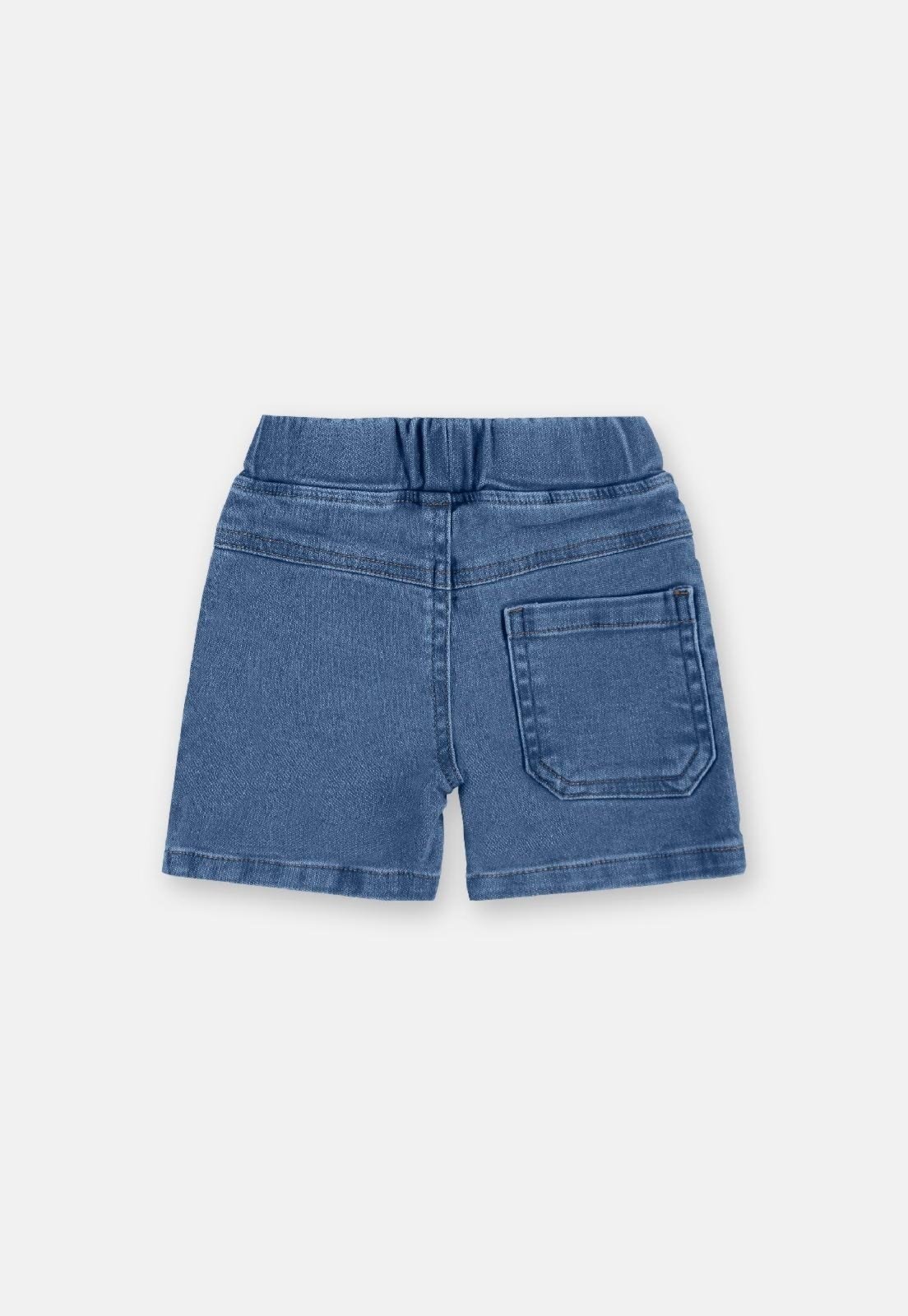 Vista 3 Infantil - Bermuda Jeans Elastano Up Baby azul Up Baby azul
