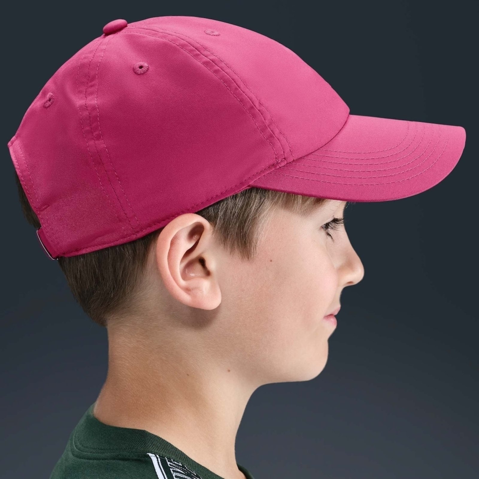 Vista 3 Infantil - Boné Nike Dri-FIT Swoosh Metal Nike rosa