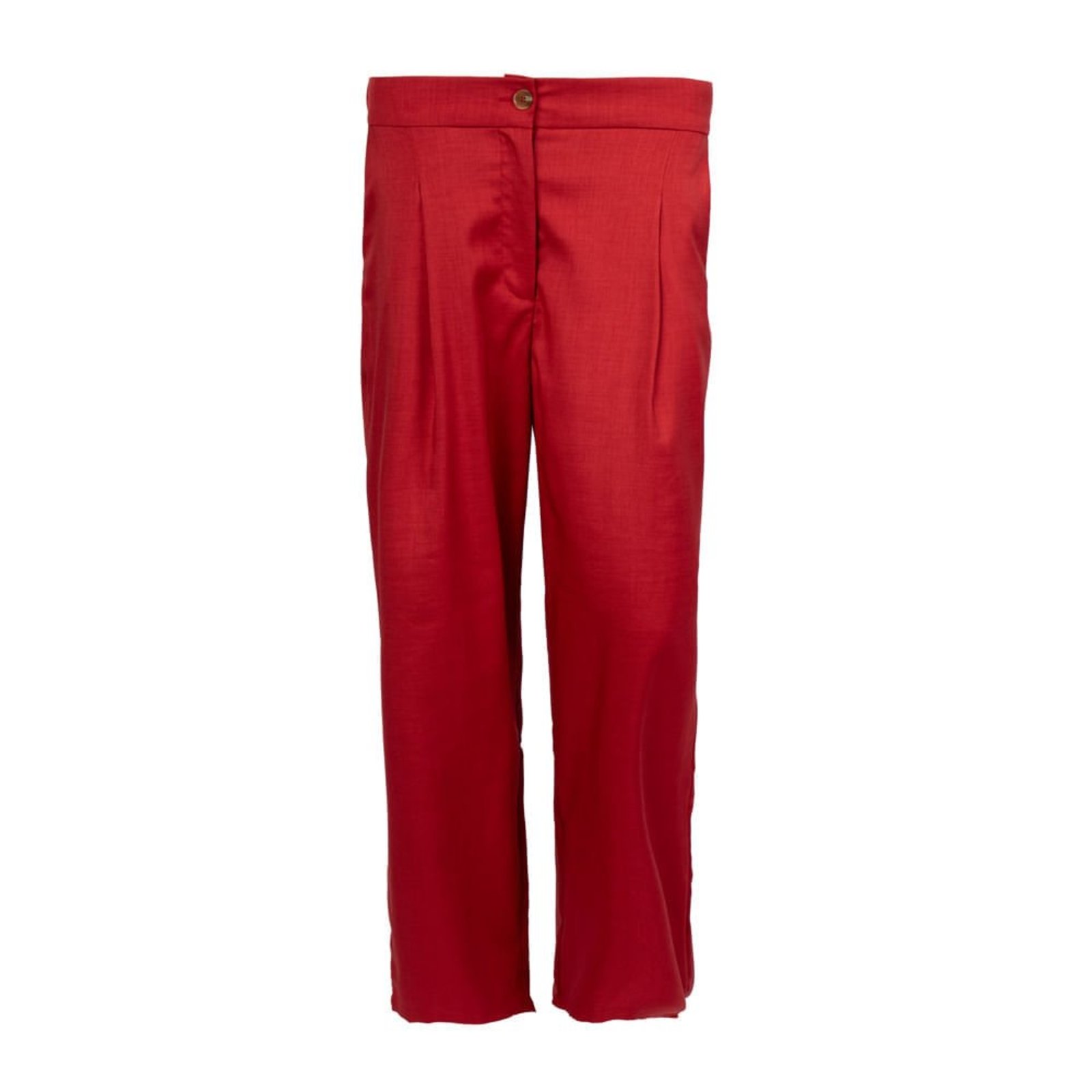 Calça Feminina Facinelli Alfaiataria Reta Vermelho