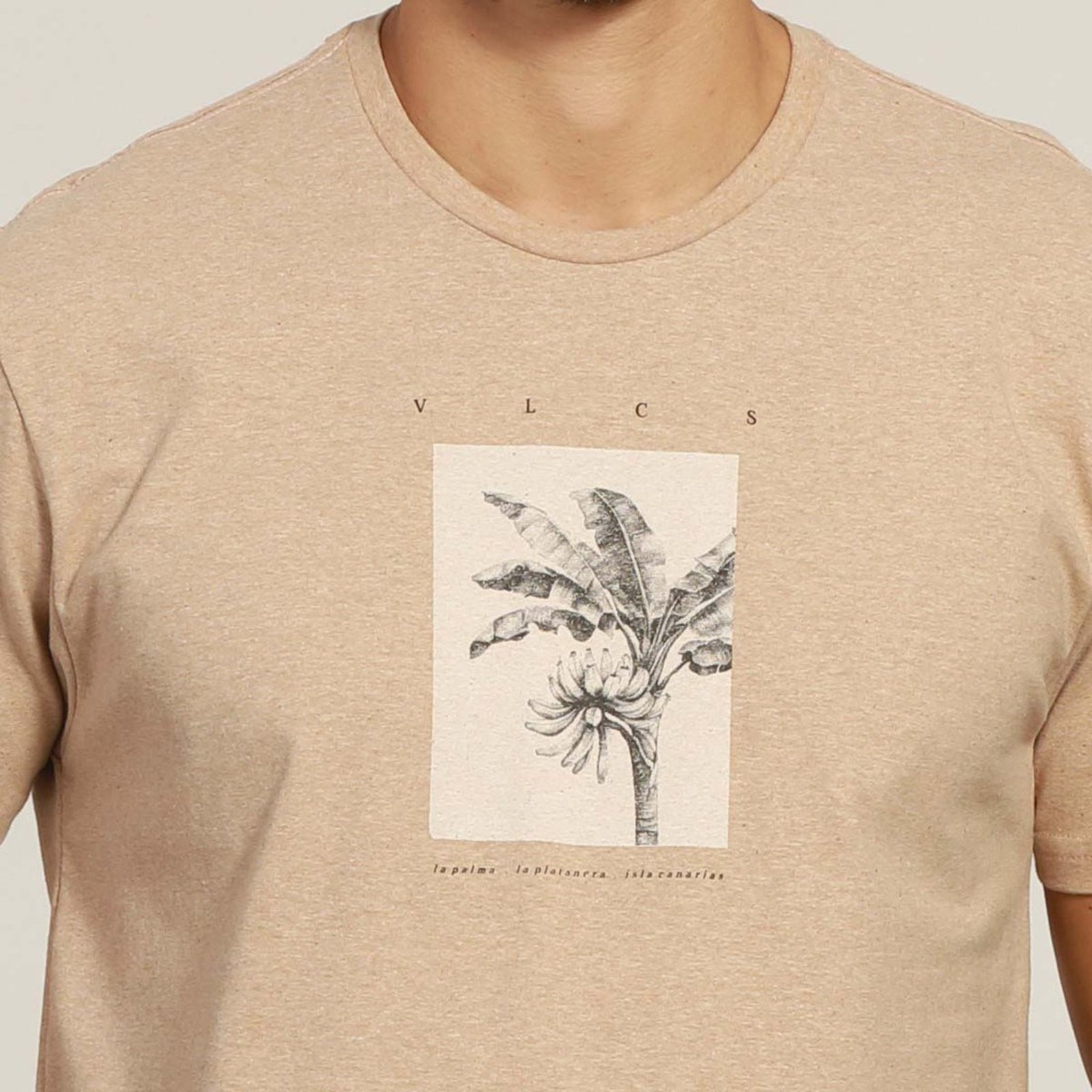 Vista 3 Camiseta Masculina Renova Orgânica VLCS VLCS VIOLAÇÕES marrom VLCS VIOLAÇÕES marrom