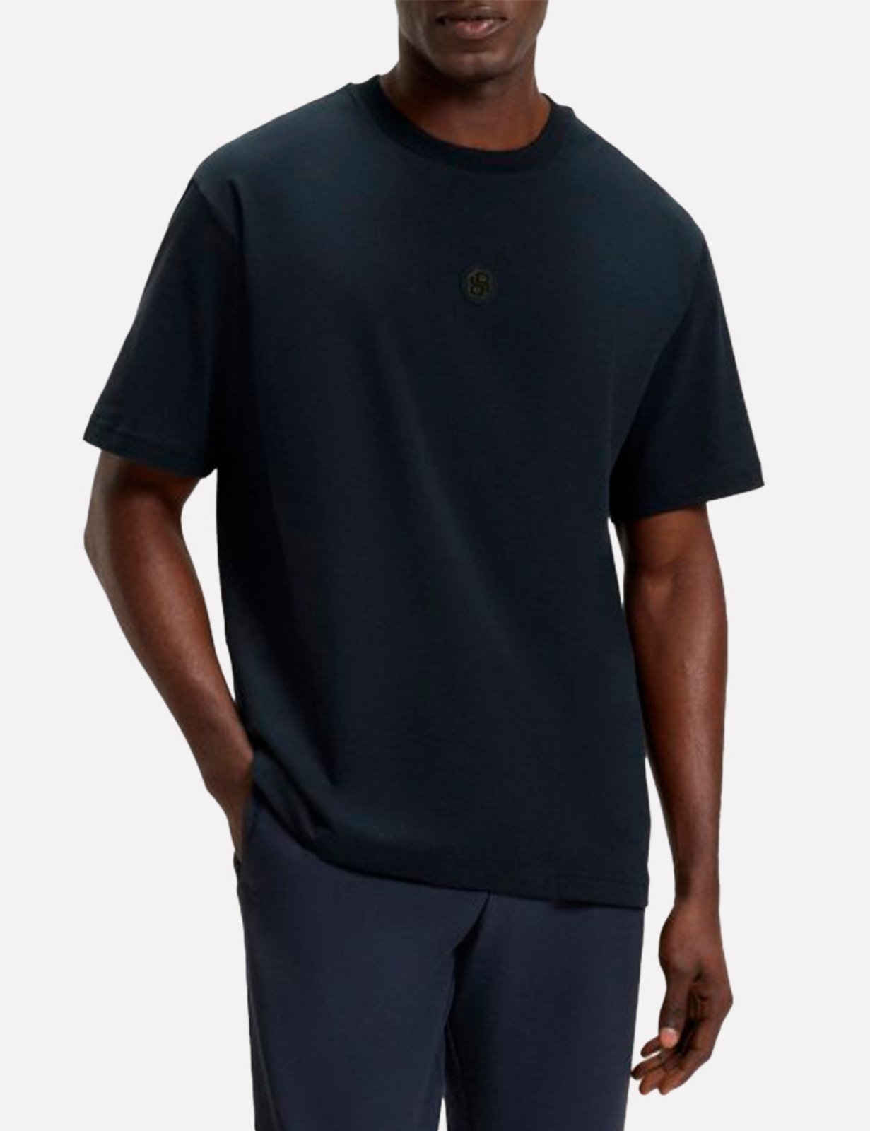 Camiseta Hugo Boss Masculina Relaxed Fit Tee 10 TL Azul Marinho