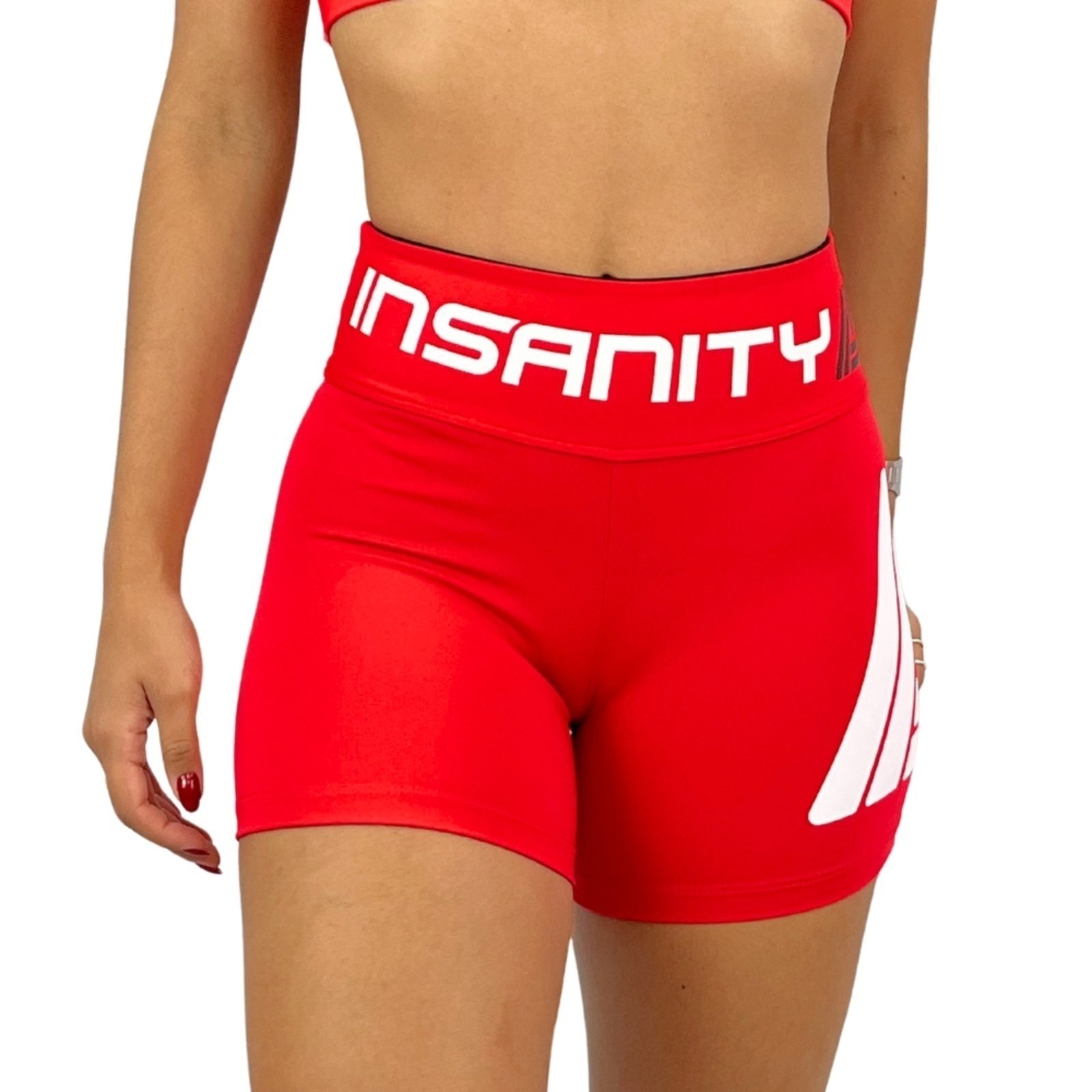 SHORT FITNESS FEMININO SUPLEX INSANITY CHALK Vermelho