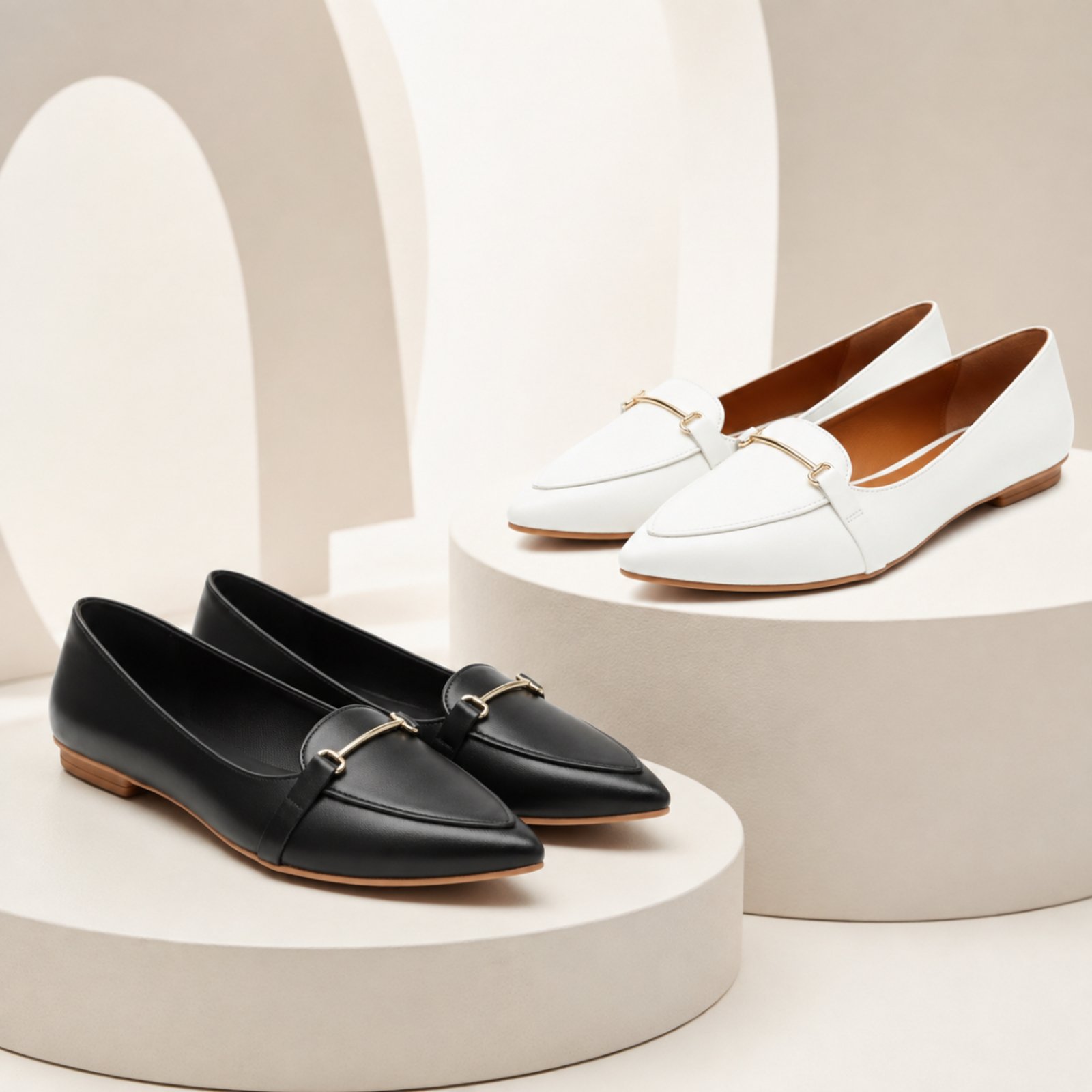 Kit 2 Pares Sapatilha Elegante Leve Confortável Feminino Ideal Para o Dia A Dia