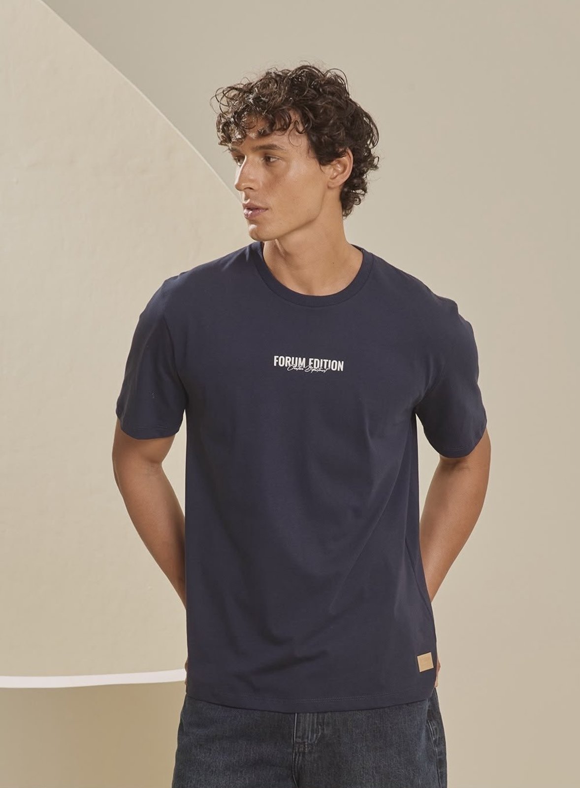 Camiseta Masculina New Slim Authentic Forum Marrom Timur