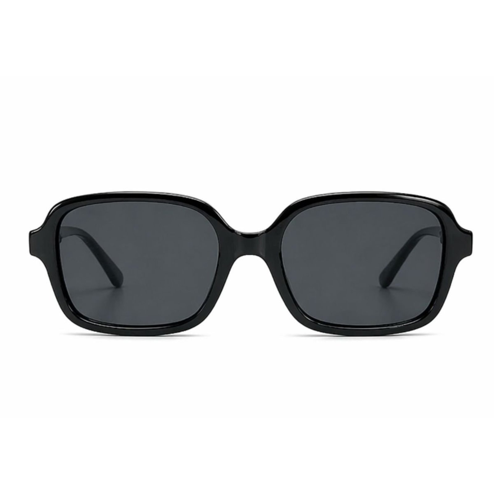 Óculos de Sol Quadrado Retrô Premium UV400 Preto