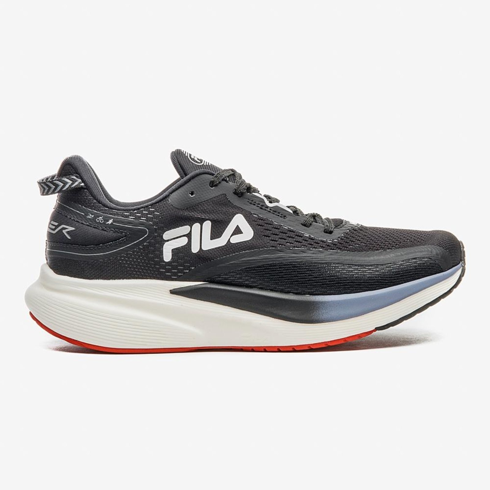 Vista 2 Tênis Fila Racer T2 Xtreme Masculino preto Fila preto
