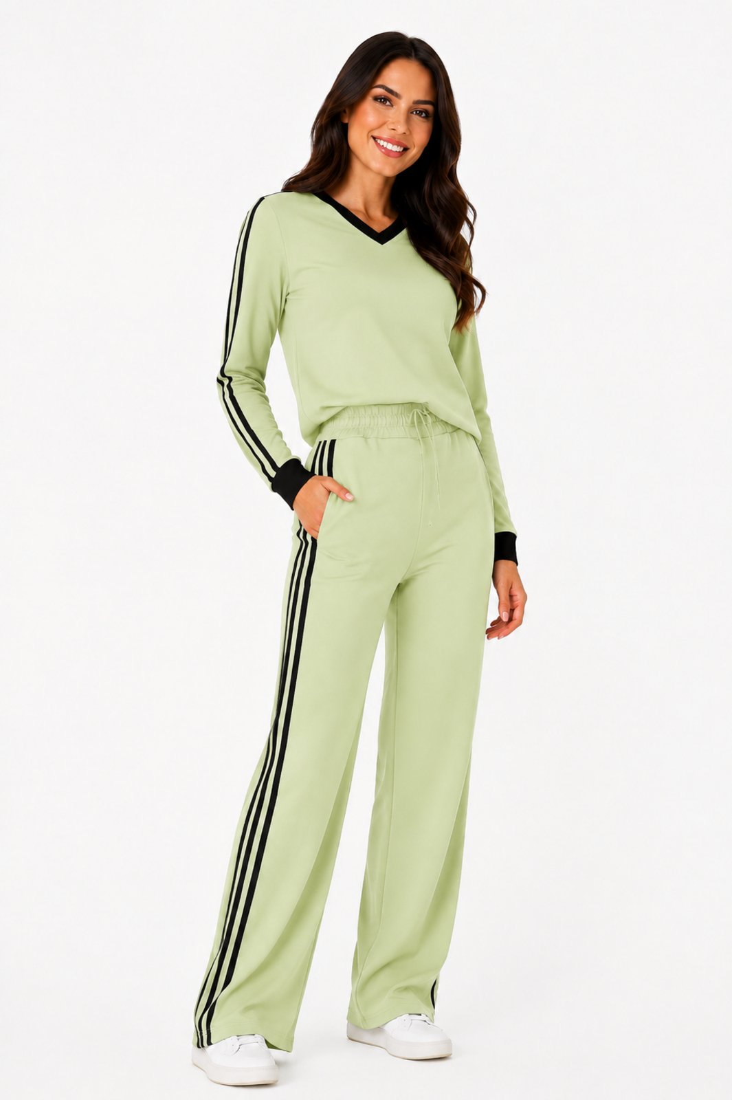 Conjunto Moletinho D Bell Outlet Fashion Esportivo Verde Pistache