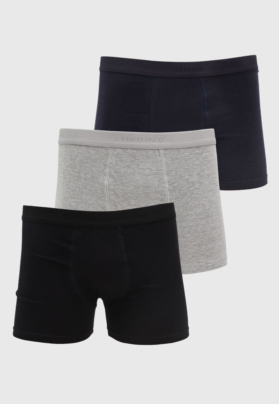 Kit Cueca Boxer Masculina Hering Com Três Peças