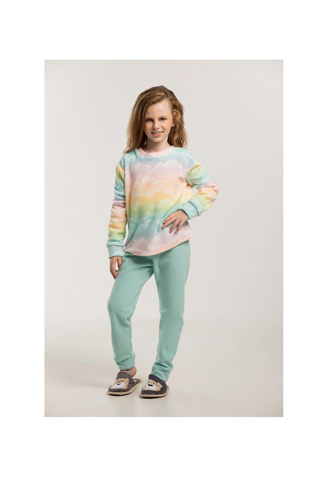 Conjunto Pijama Soft Fleece Térmico