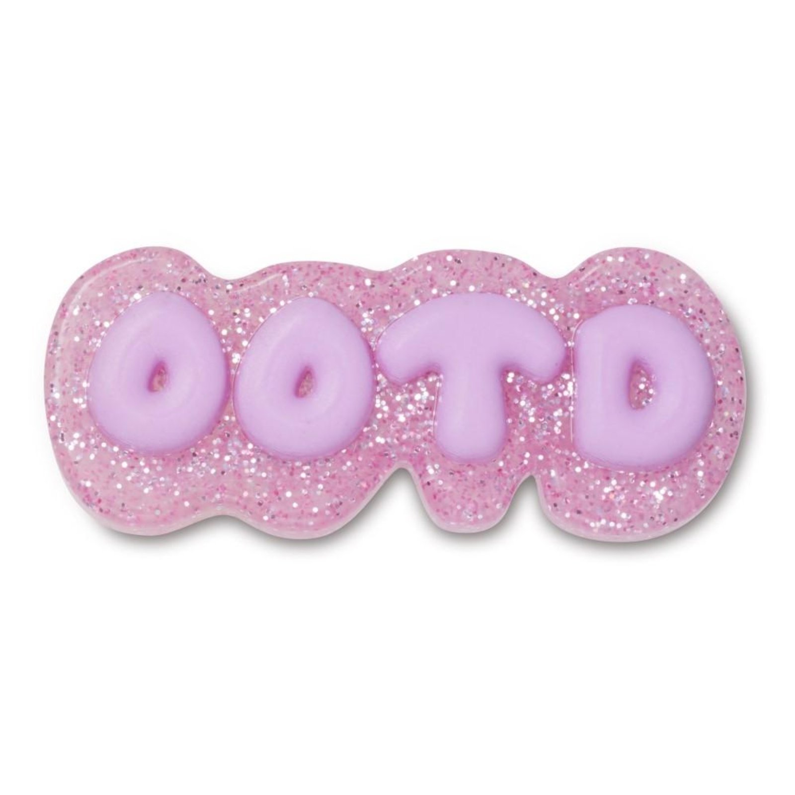 Vista 2 Infantil - Jibbitz™ OOTD Roxa de Glitter Crocs branco