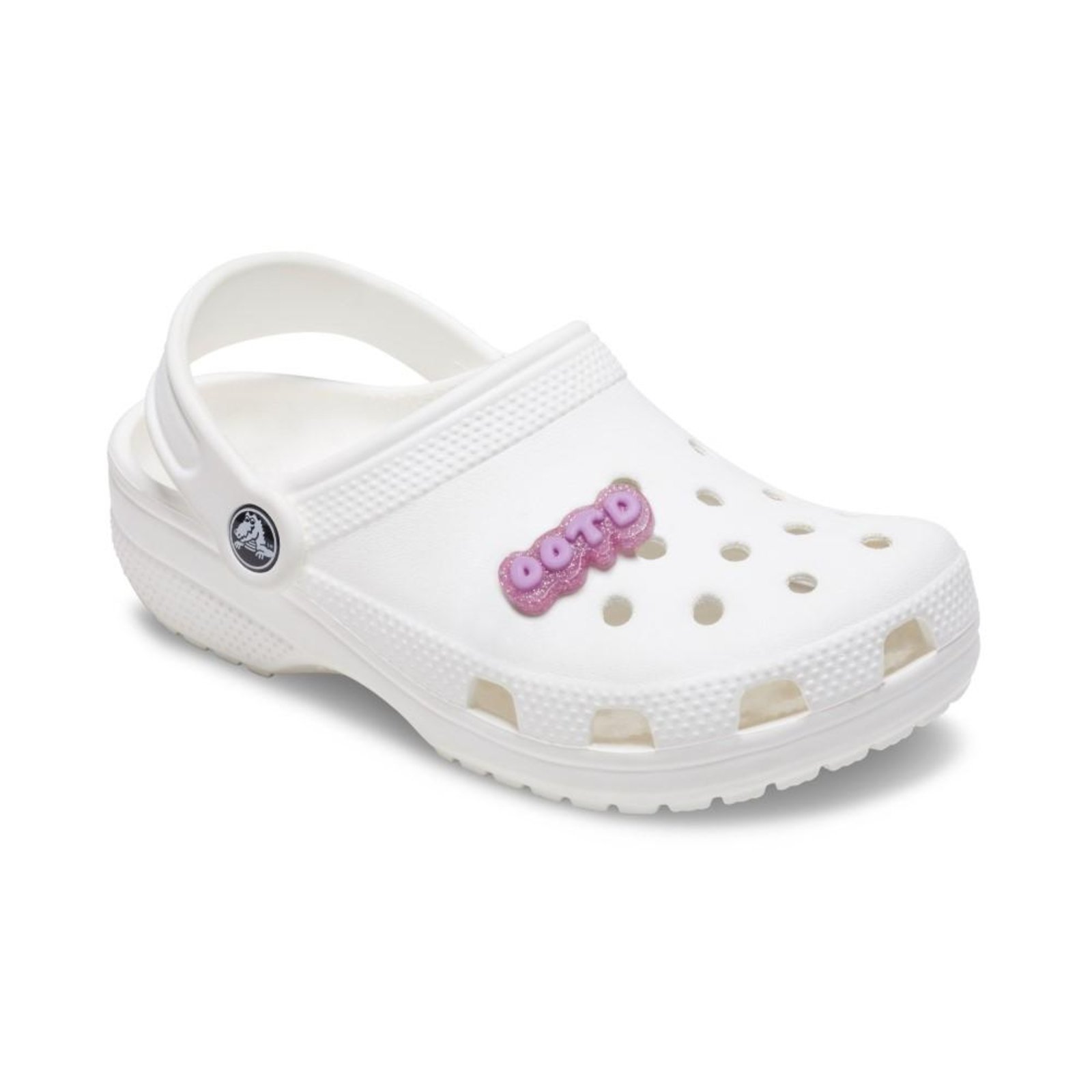 Vista 3 Infantil - Jibbitz™ OOTD Roxa de Glitter Crocs branco