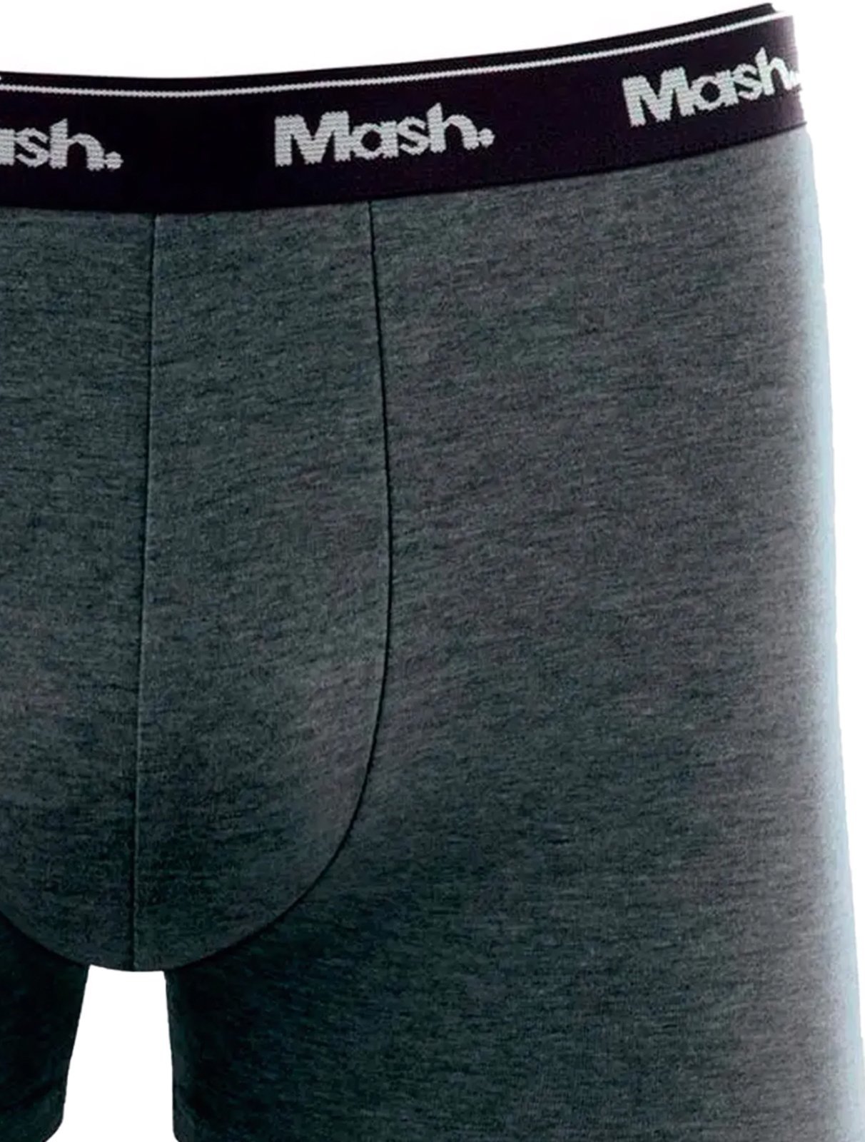 Vista 3 Cueca Mash Boxer Cotton Basic Preta Mescla Pack 2UN grafite/preto MASH grafite/preto