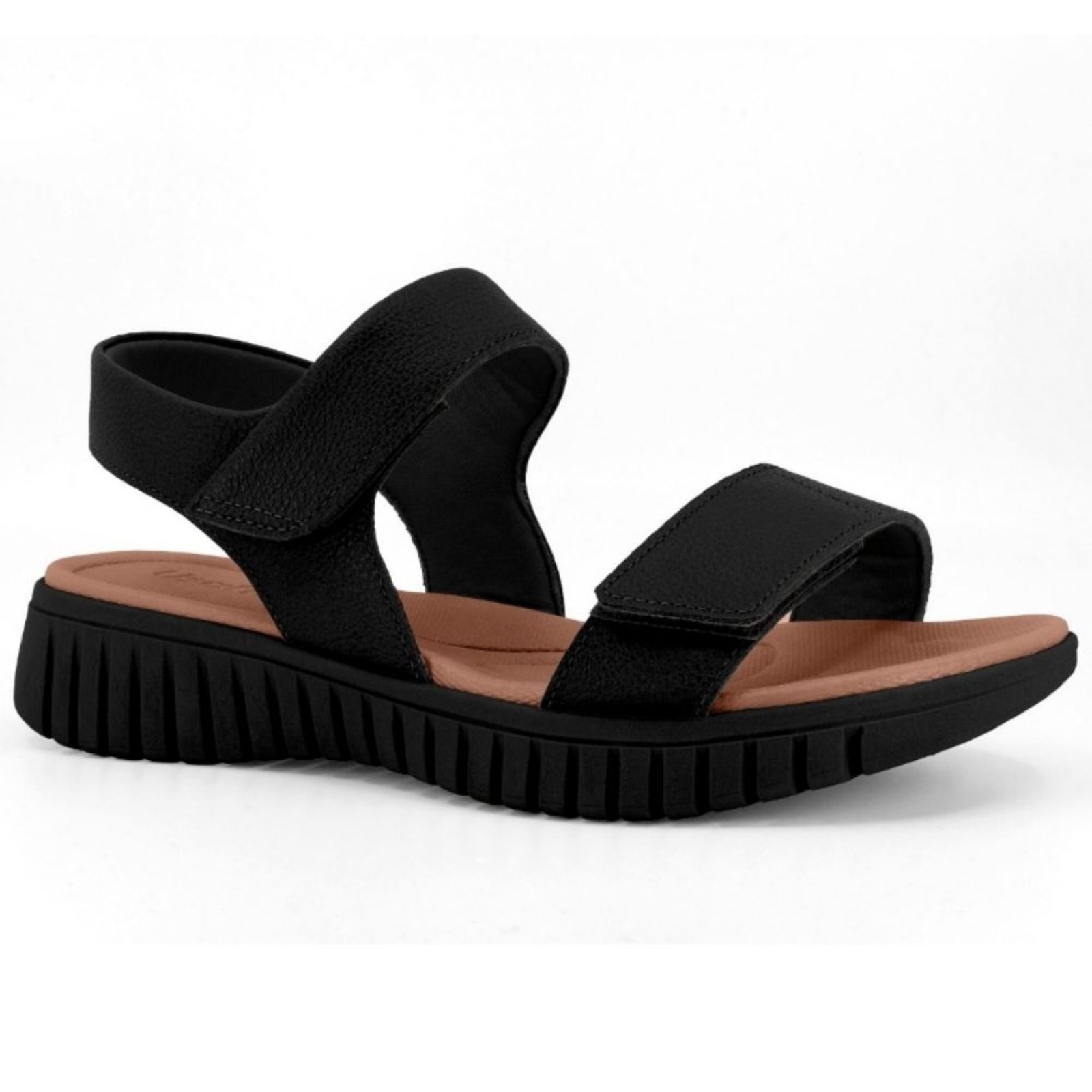 Sandália Papete Feminina Preto Usaflex UD11007