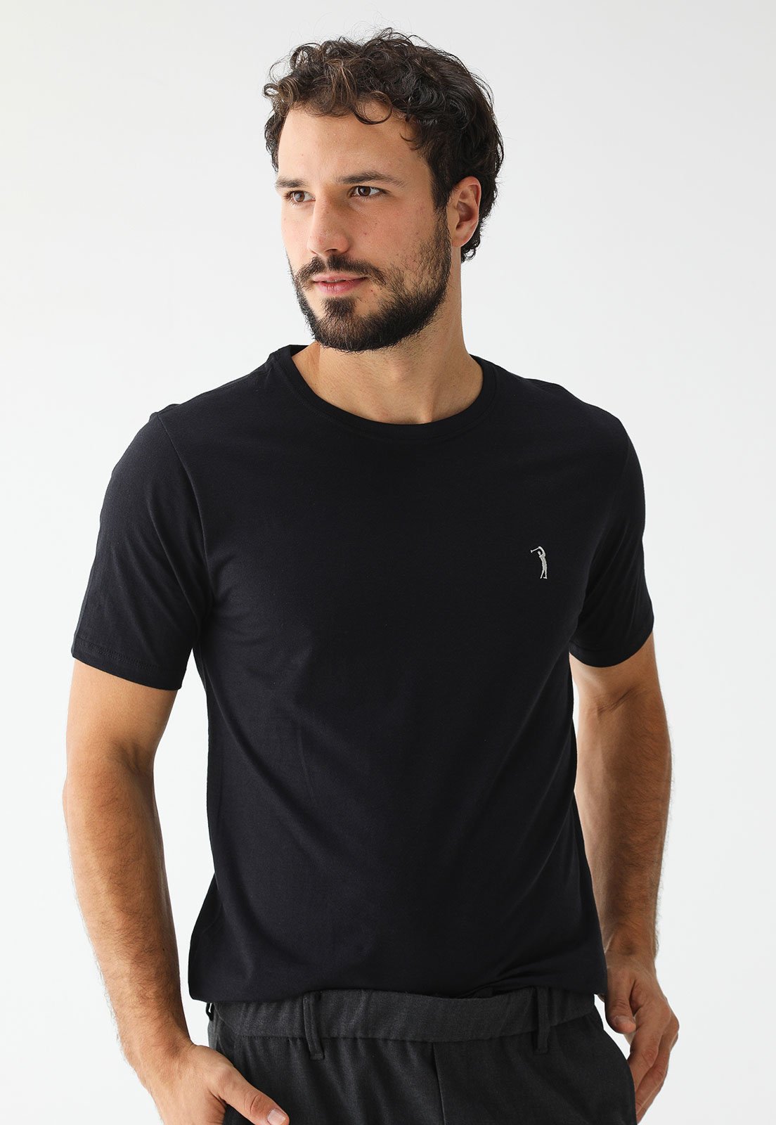 Vista 2 Camiseta Aleatory Reta Mini Icon Preta preto Aleatory preto