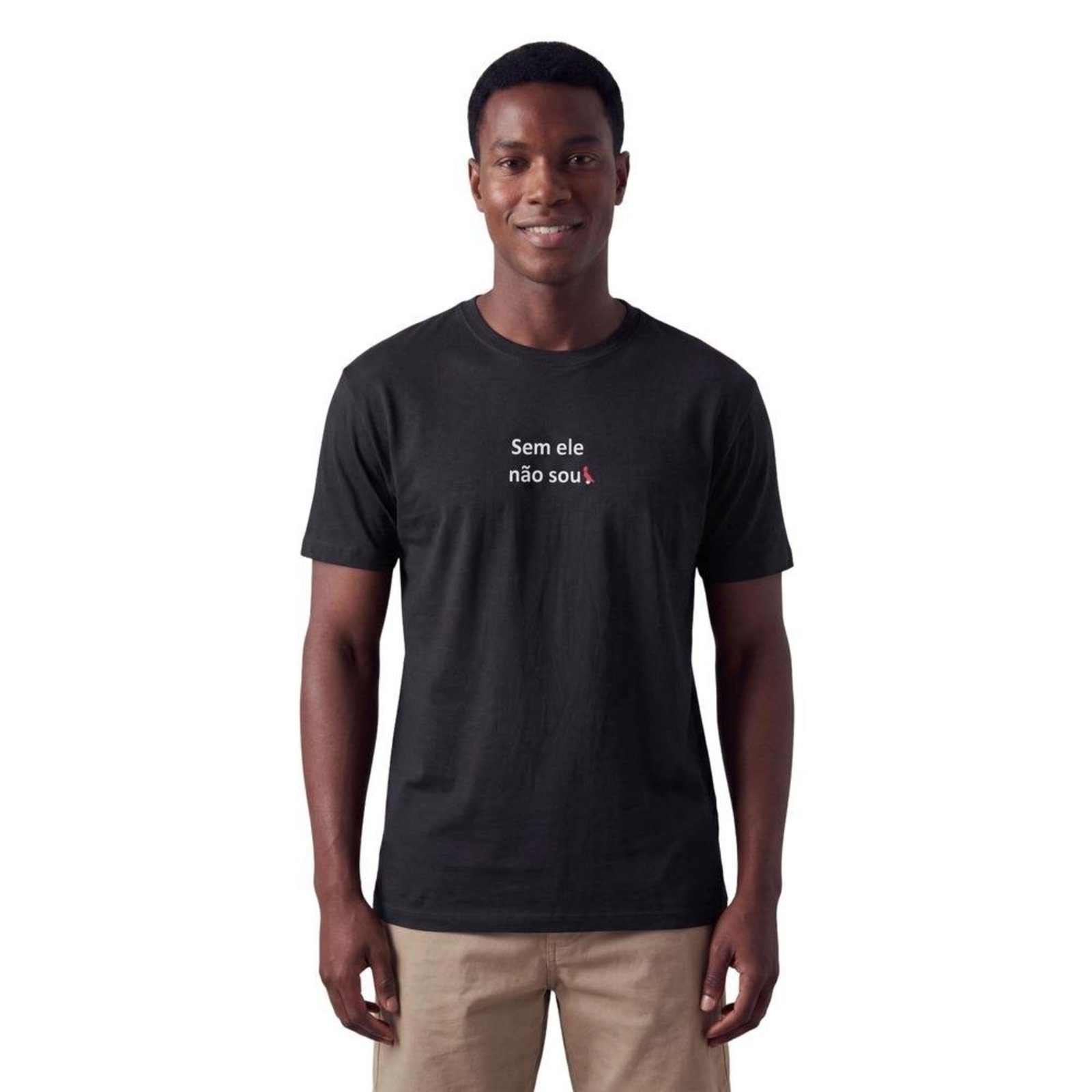 Camiseta Estampada Sem Ele Nao Sou